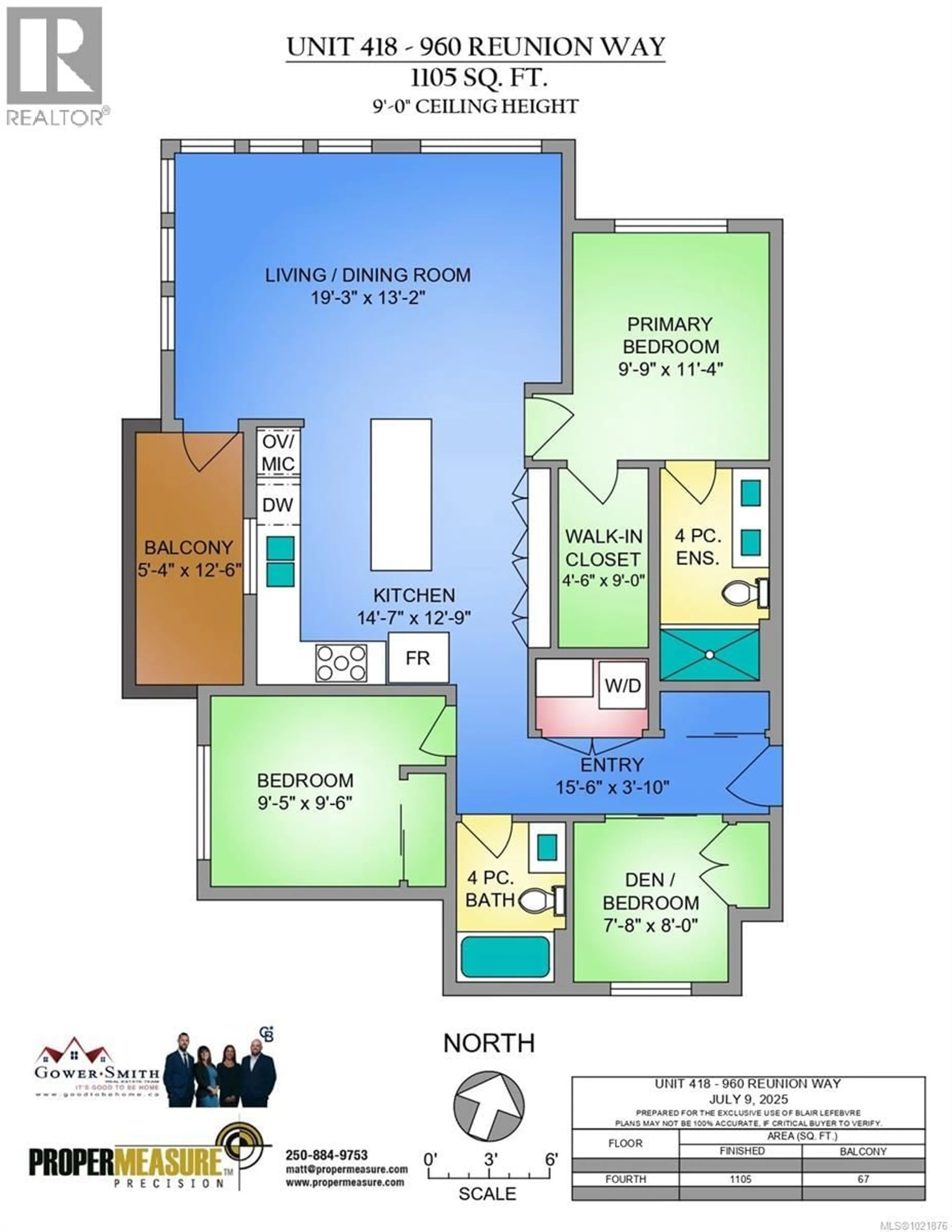 Floor plan for 418 - 960 REUNION AVENUE, Langford British Columbia V9B0W5