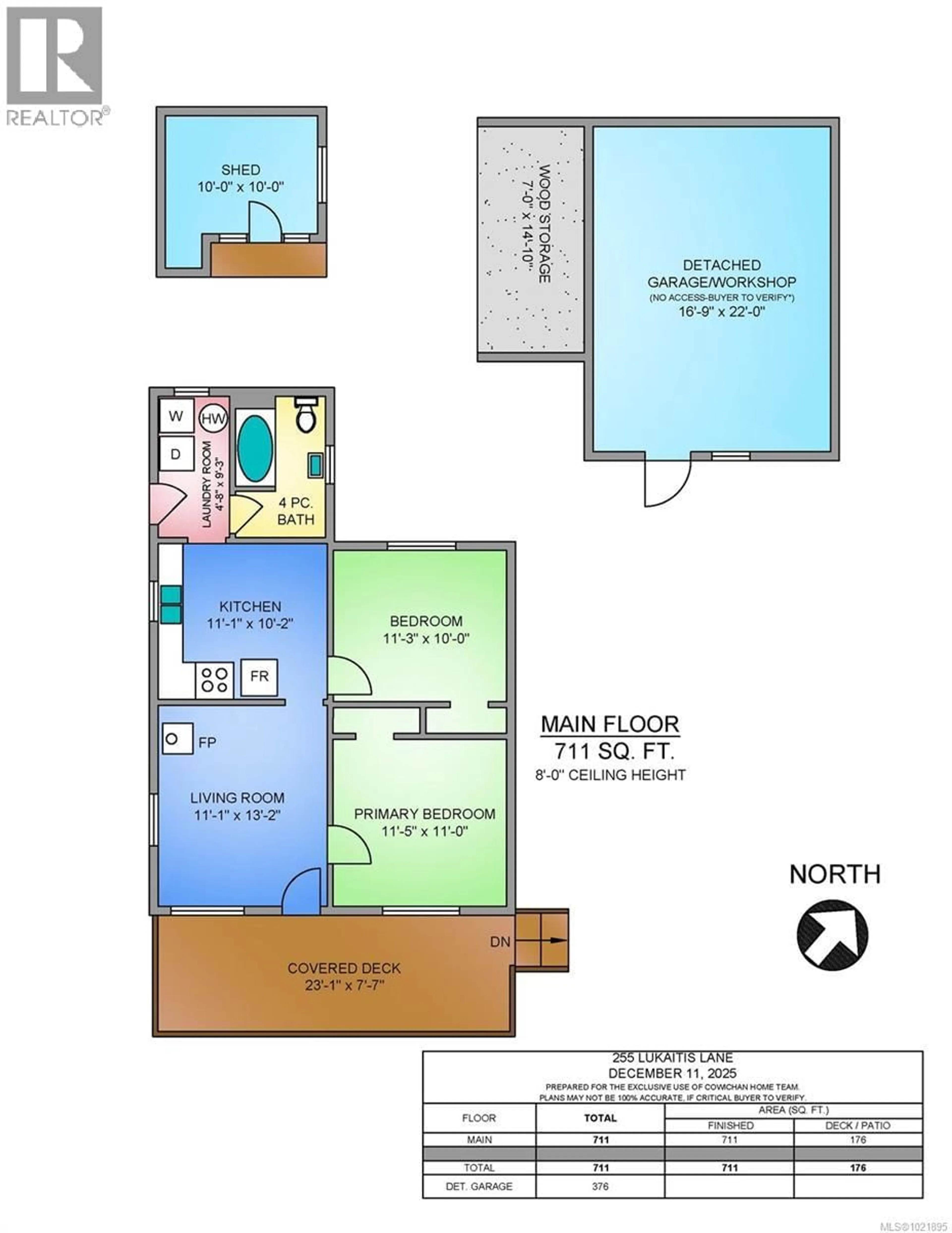 Floor plan for 255 LUKAITIS LANE, Duncan British Columbia V9L1S2