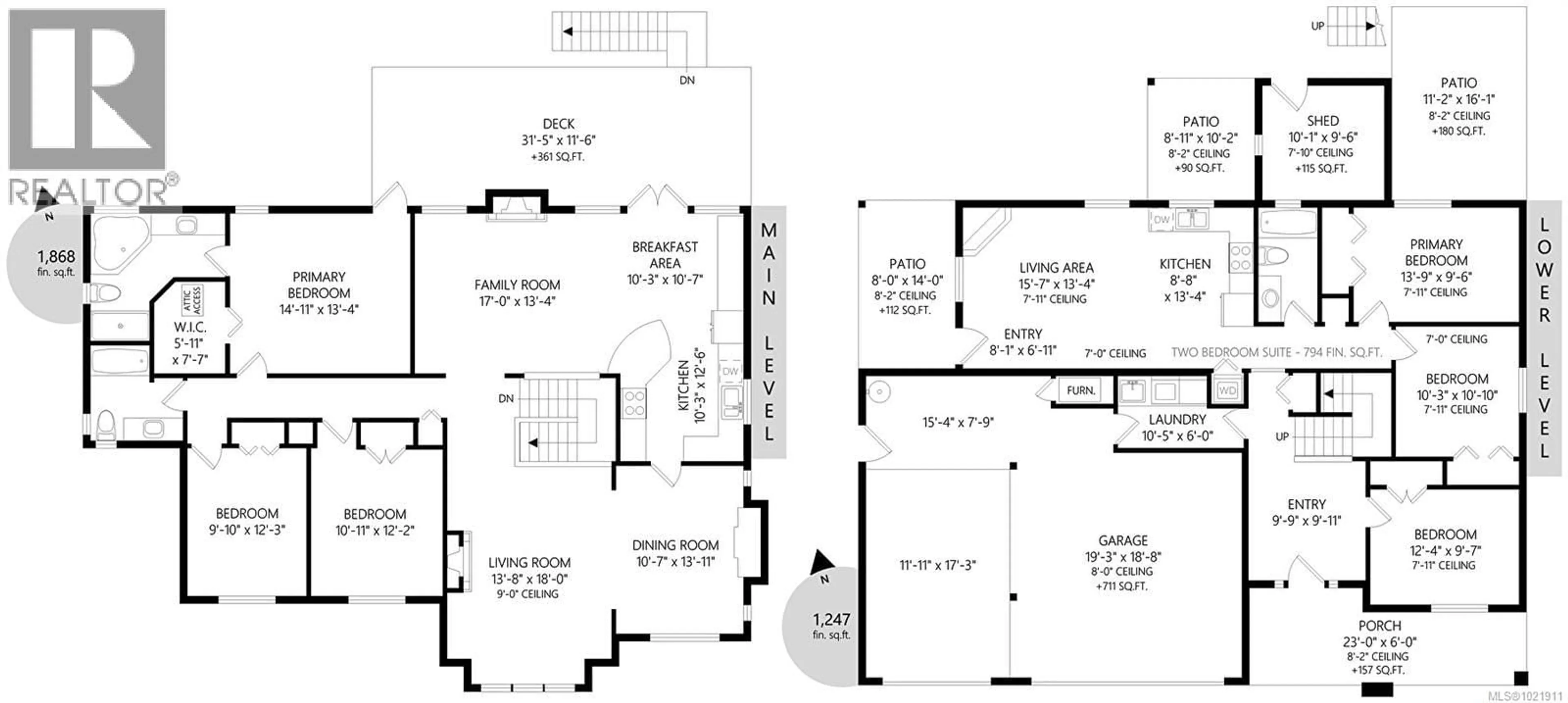 Floor plan for 1204 KNOCKAN PLACE, Saanich British Columbia V8Z7L5