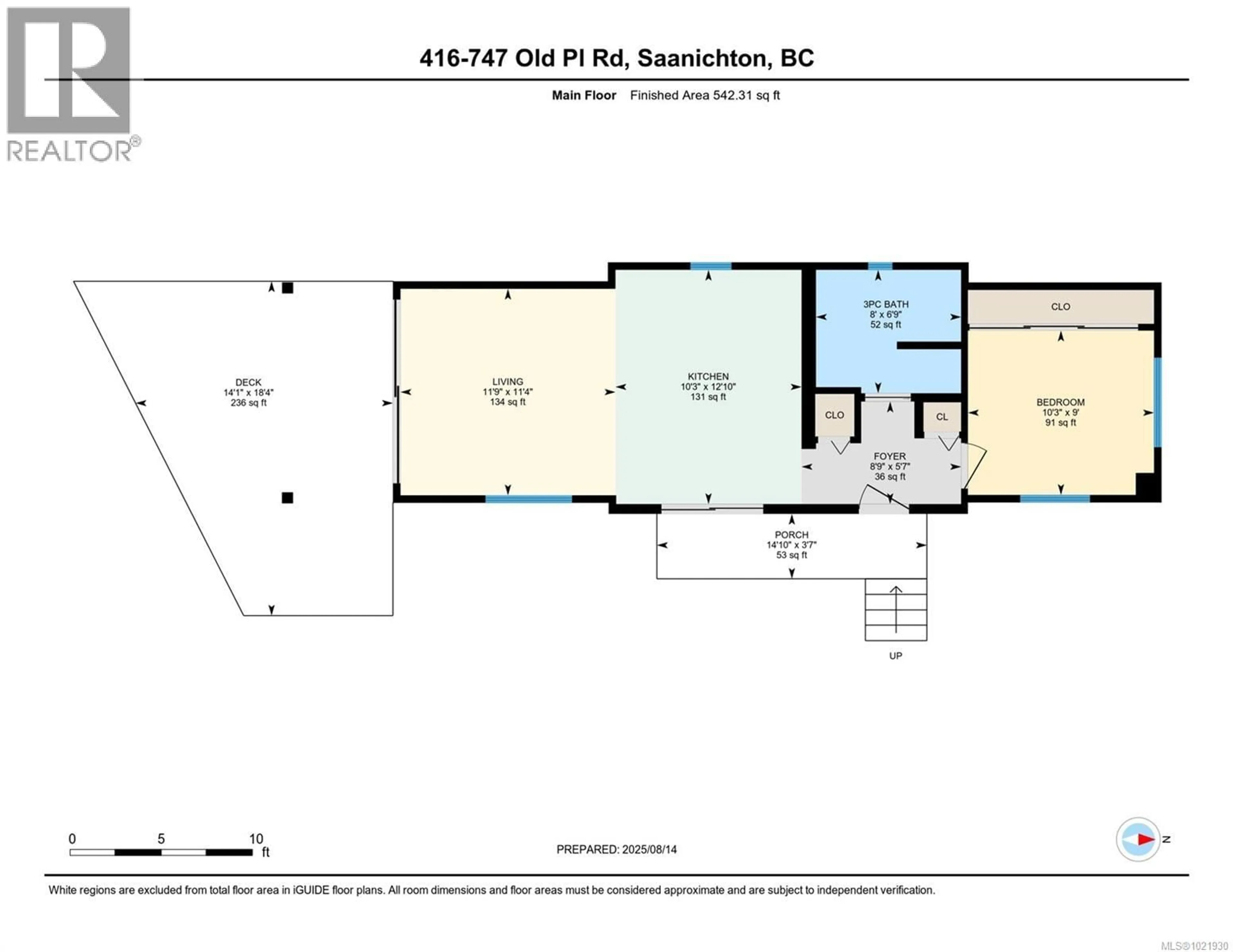 Floor plan for 416 - 747 OLD PLACE ROAD, Central Saanich British Columbia V8M0C3