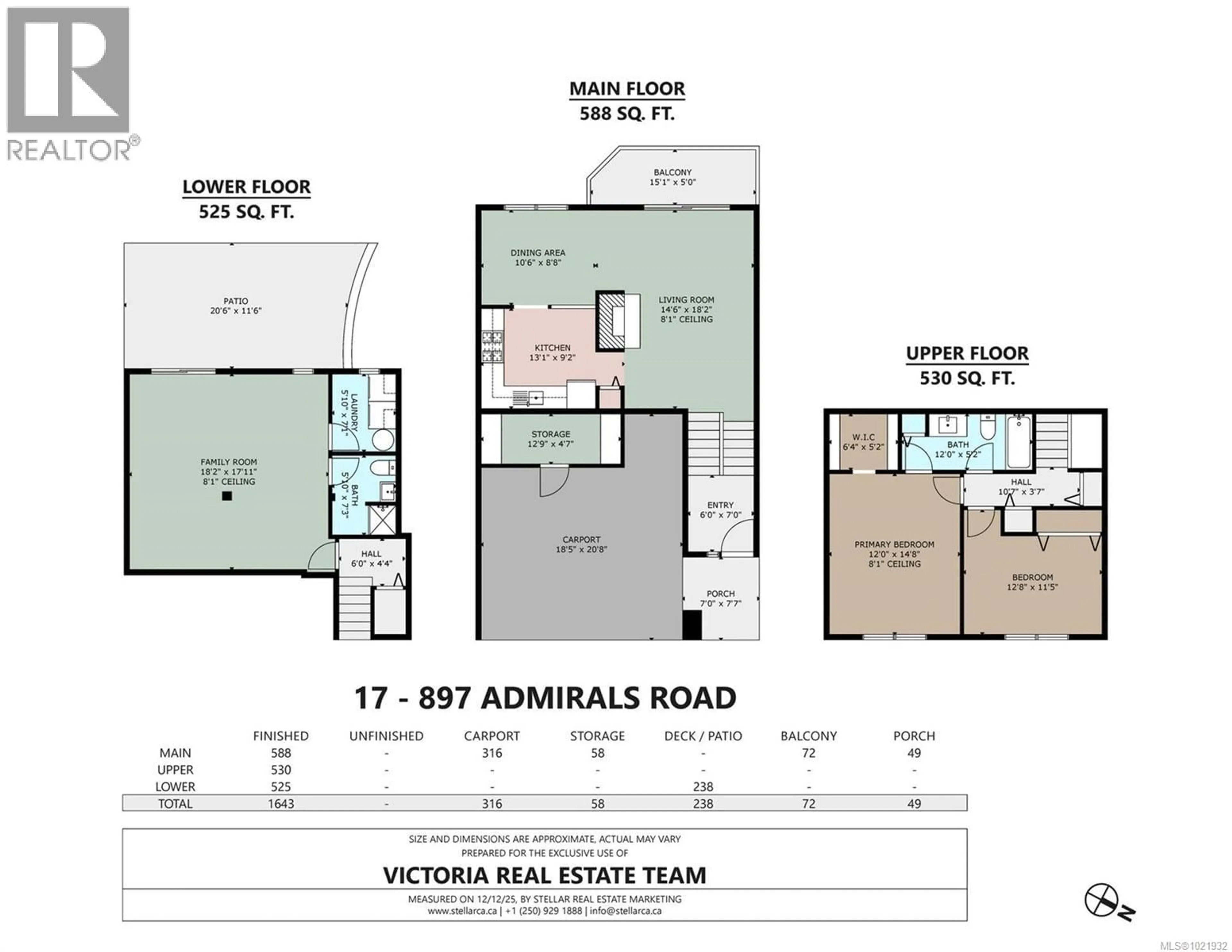 Floor plan for 17 - 897 ADMIRALS ROAD, Esquimalt British Columbia V9A2P1