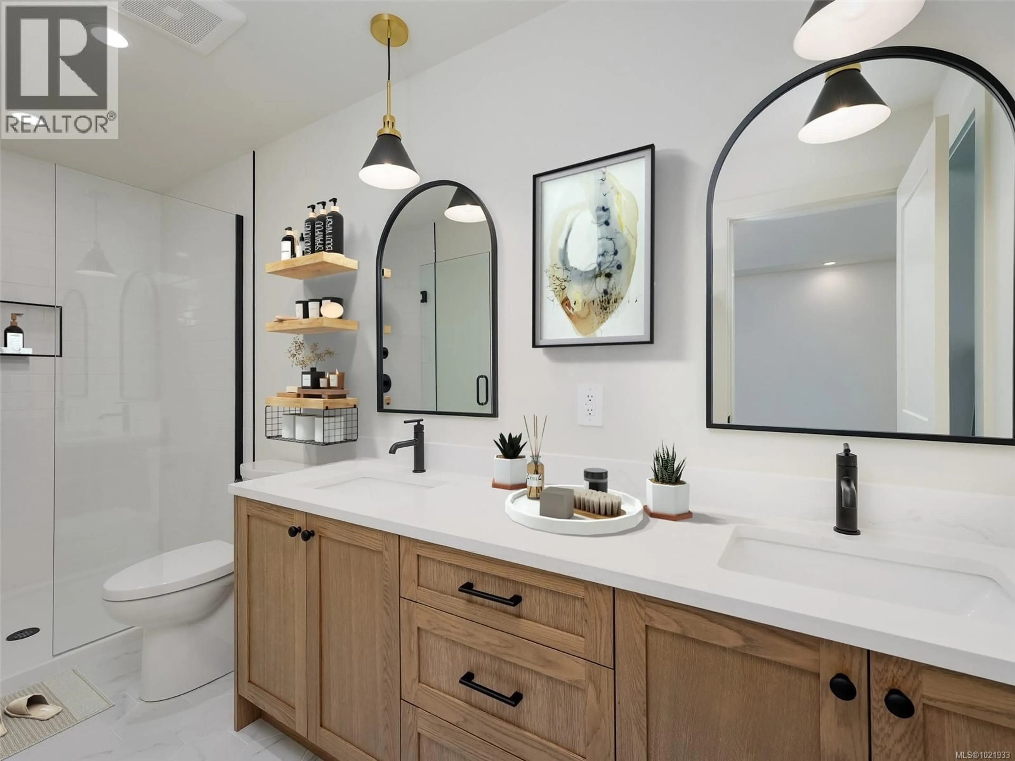 Contemporary bathroom, ceramic/tile floor for 2291 HUDSON TERRACE, Sooke British Columbia V9Z1R2