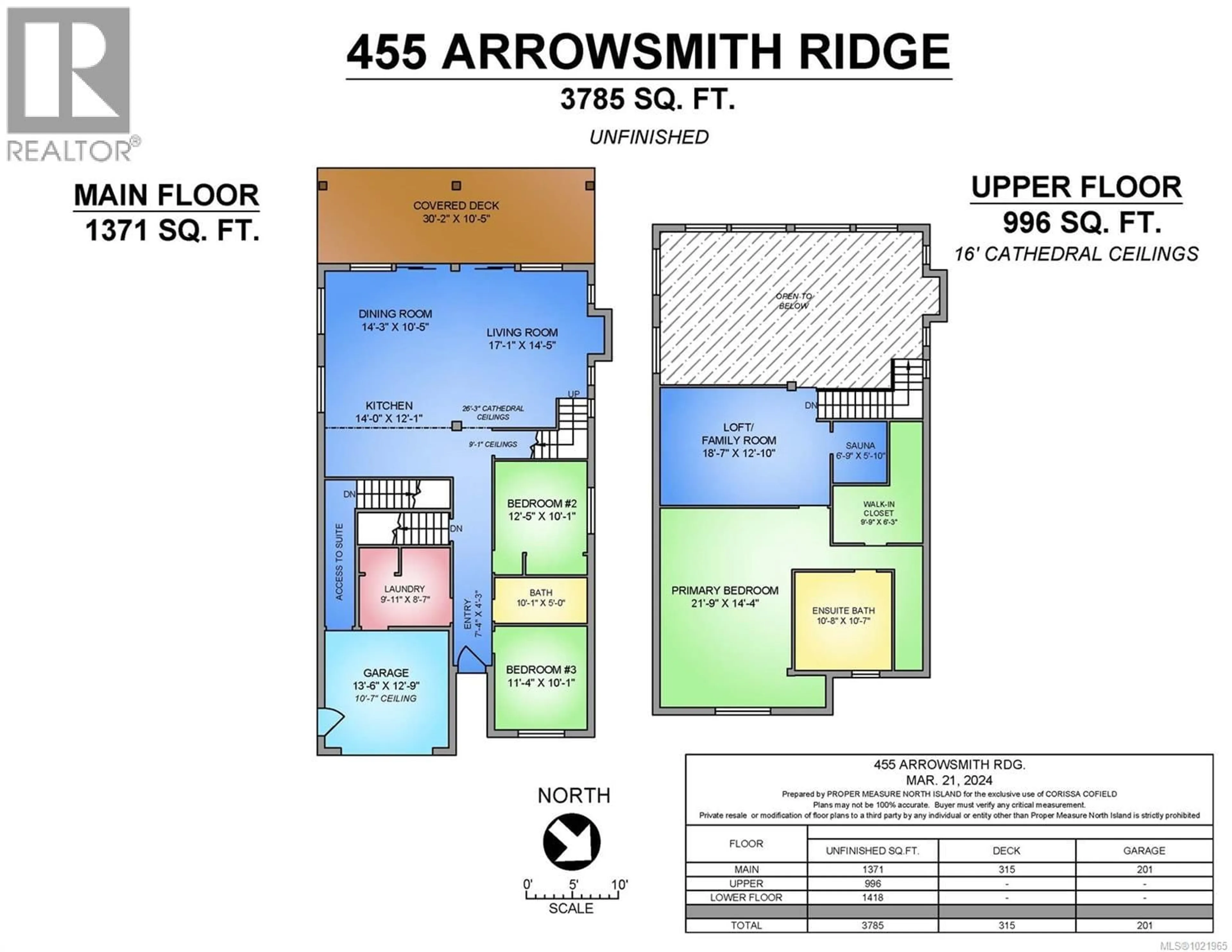 Floor plan for 455 ARROWSMITH RIDGE, Courtenay British Columbia V9J1L0