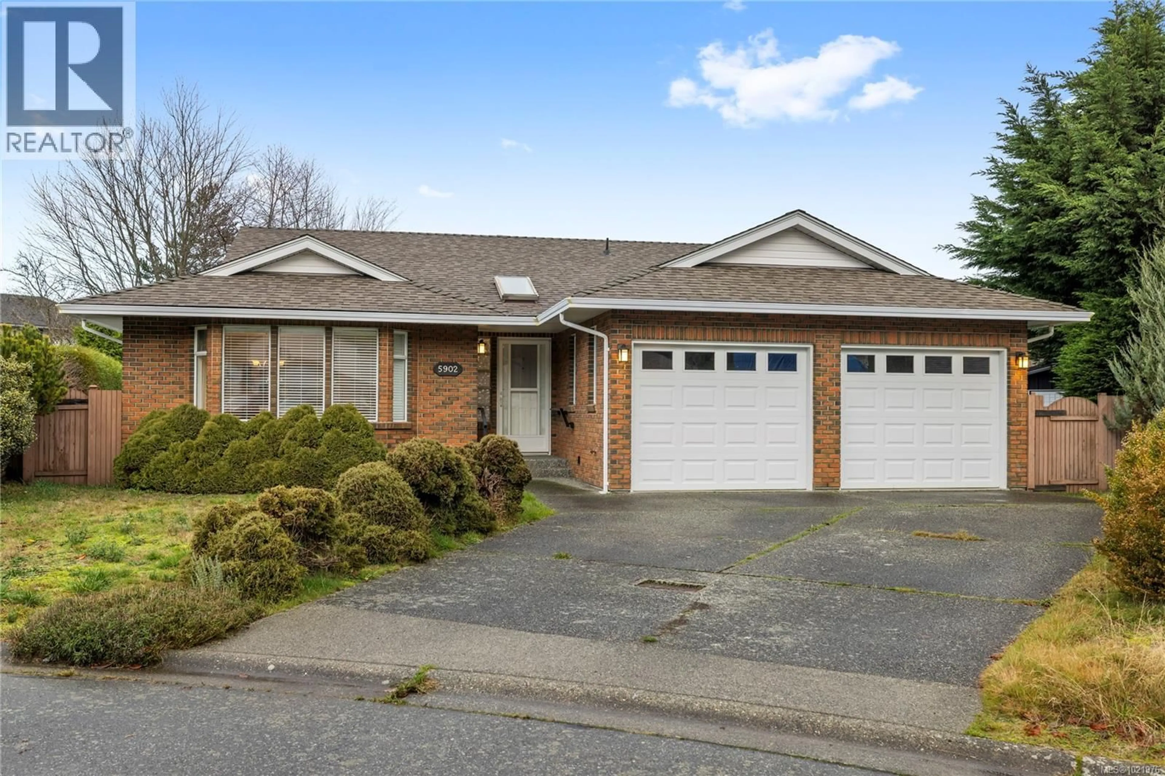 Home with brick exterior material, street for 5902 BEACON PLACE, Nanaimo British Columbia V9V1J6