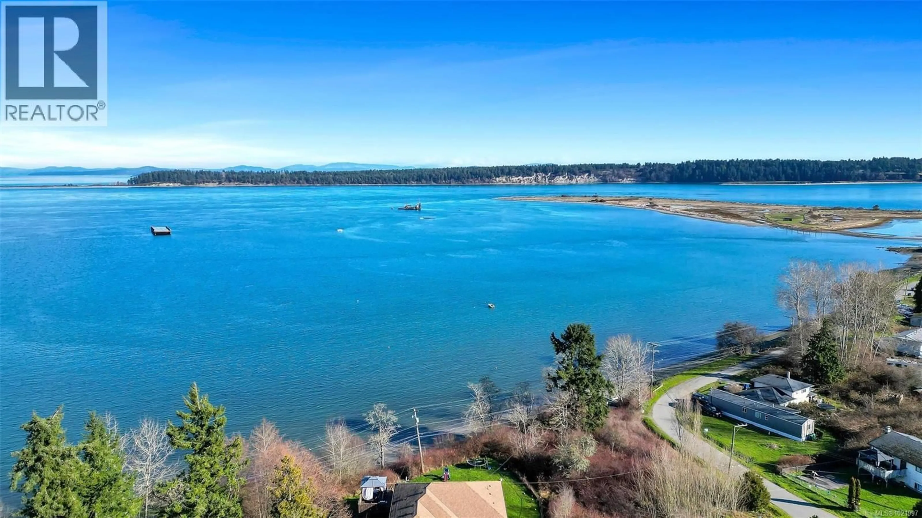 A pic from outside/outdoor area/front of a property/back of a property/a pic from drone, water/lake/river/ocean view for 1 - 2740 STAUTW ROAD, Central Saanich British Columbia V8M0A8