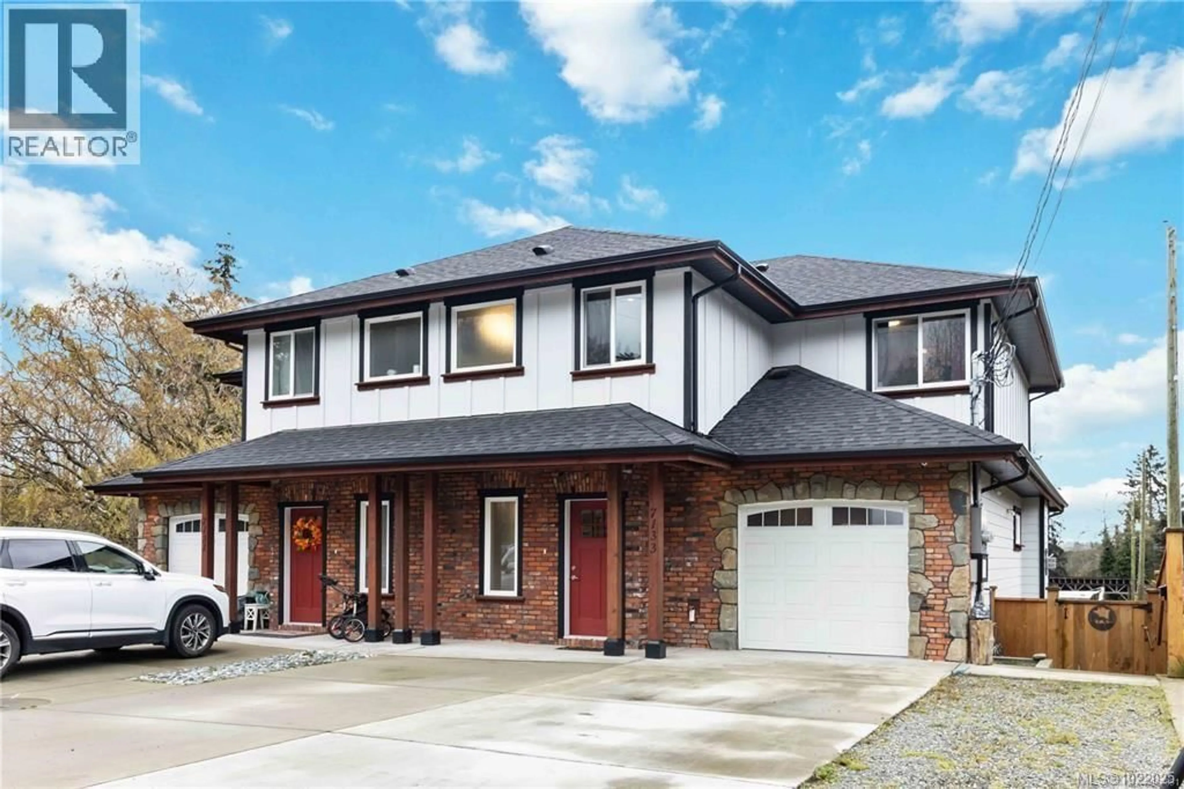 Home with brick exterior material, street for 7133 GRANT ROAD WEST, Sooke British Columbia V9Z0N6