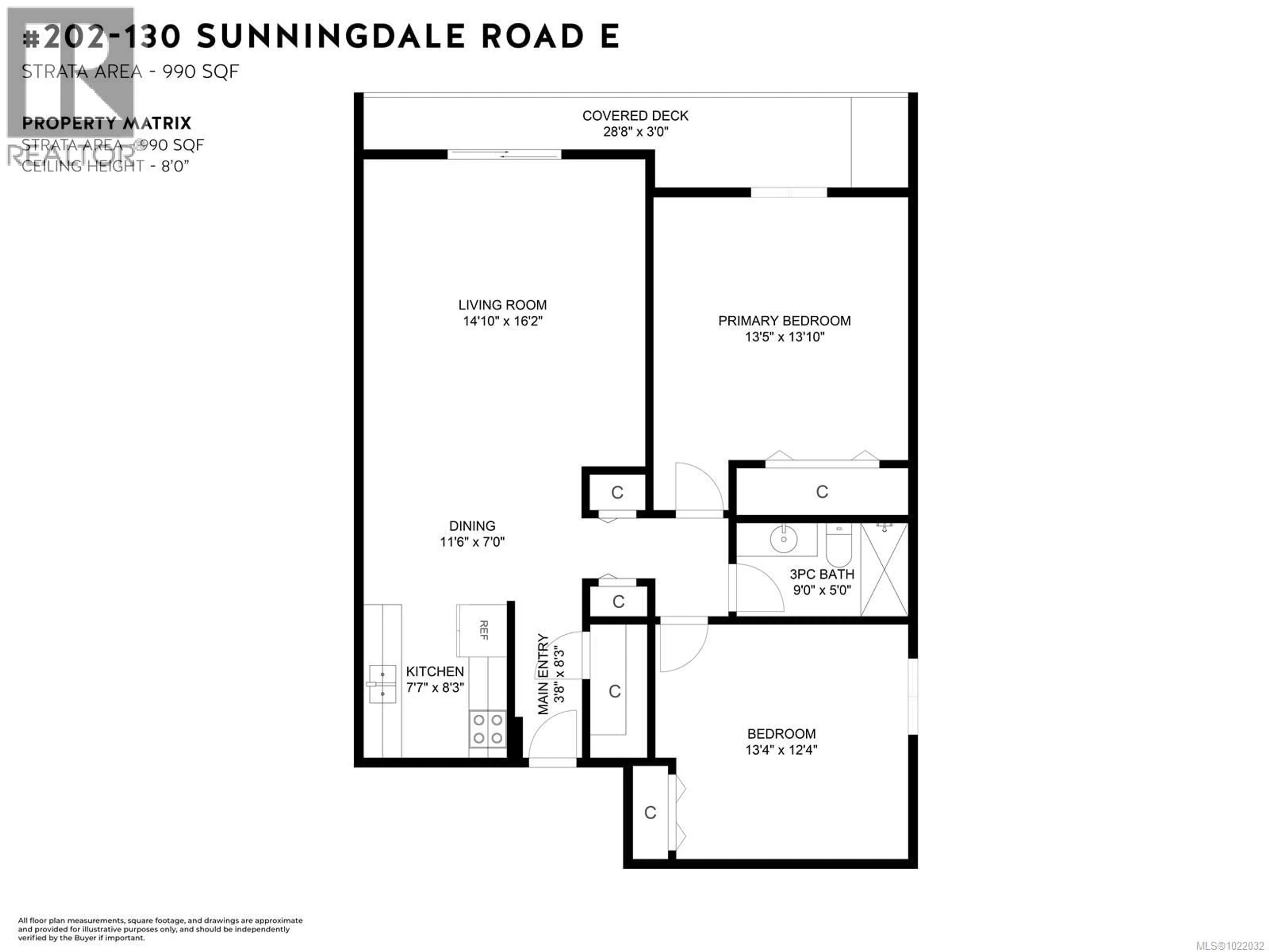 Floor plan for 202 - 130 SUNNINGDALE ROAD EAST, Qualicum Beach British Columbia V9K1P6