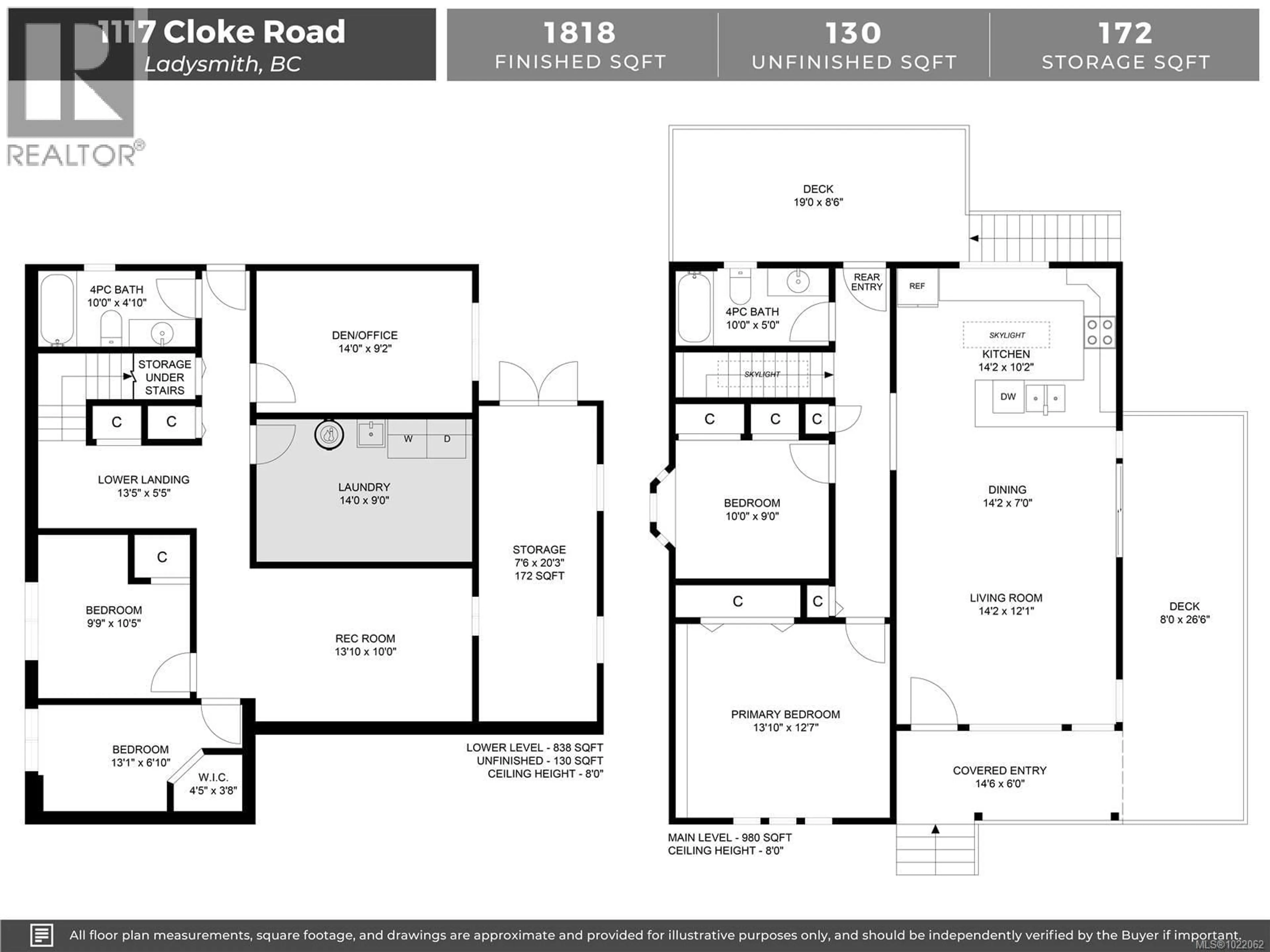 Floor plan for 1117 CLOKE ROAD, Ladysmith British Columbia V9G1A3