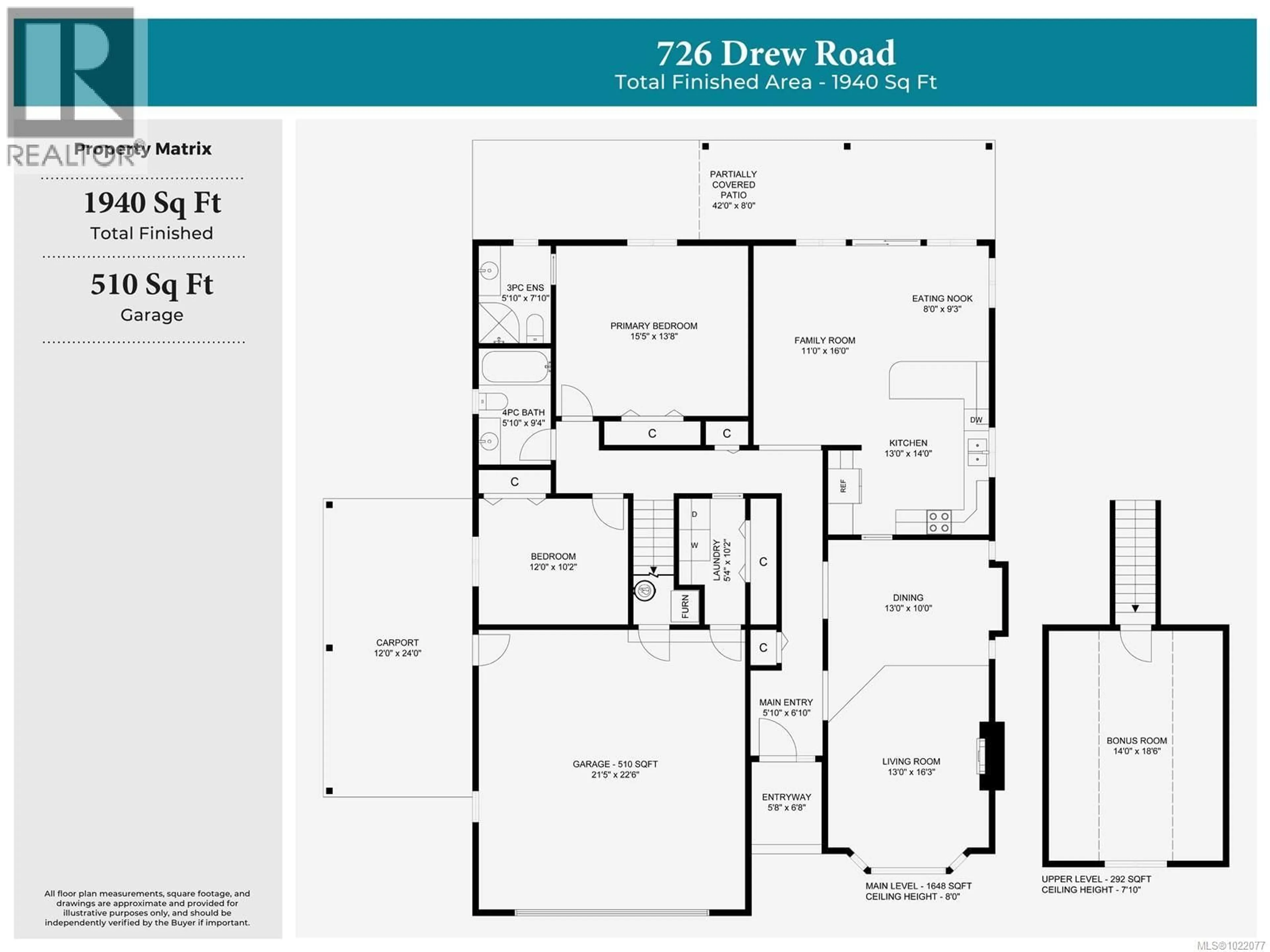 Floor plan for 726 DREW ROAD, Parksville British Columbia V9P1X3