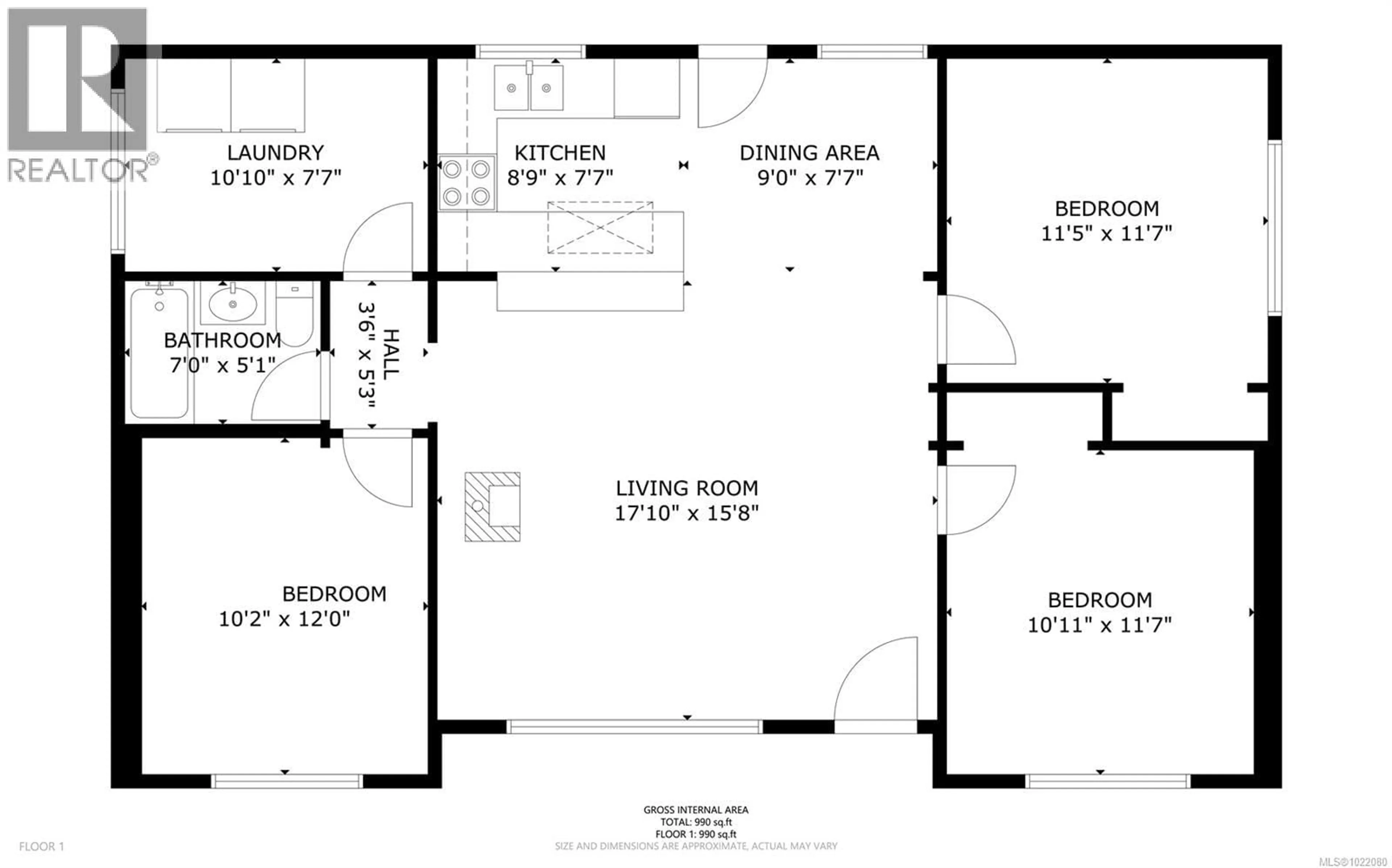 Floor plan for 160 GABRIOLA CRESCENT, Gabriola Island British Columbia V0R1X1