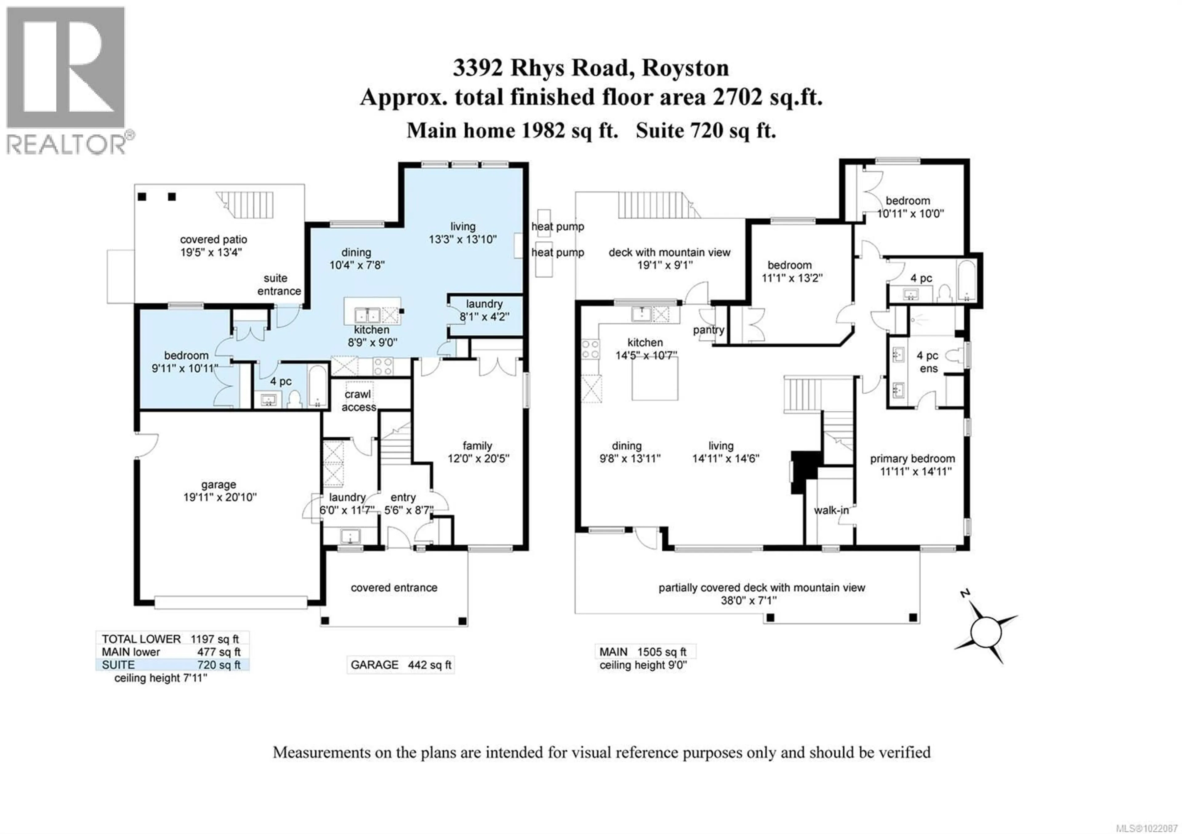 Floor plan for 3392 RHYS ROAD, Courtenay British Columbia V9N0B7