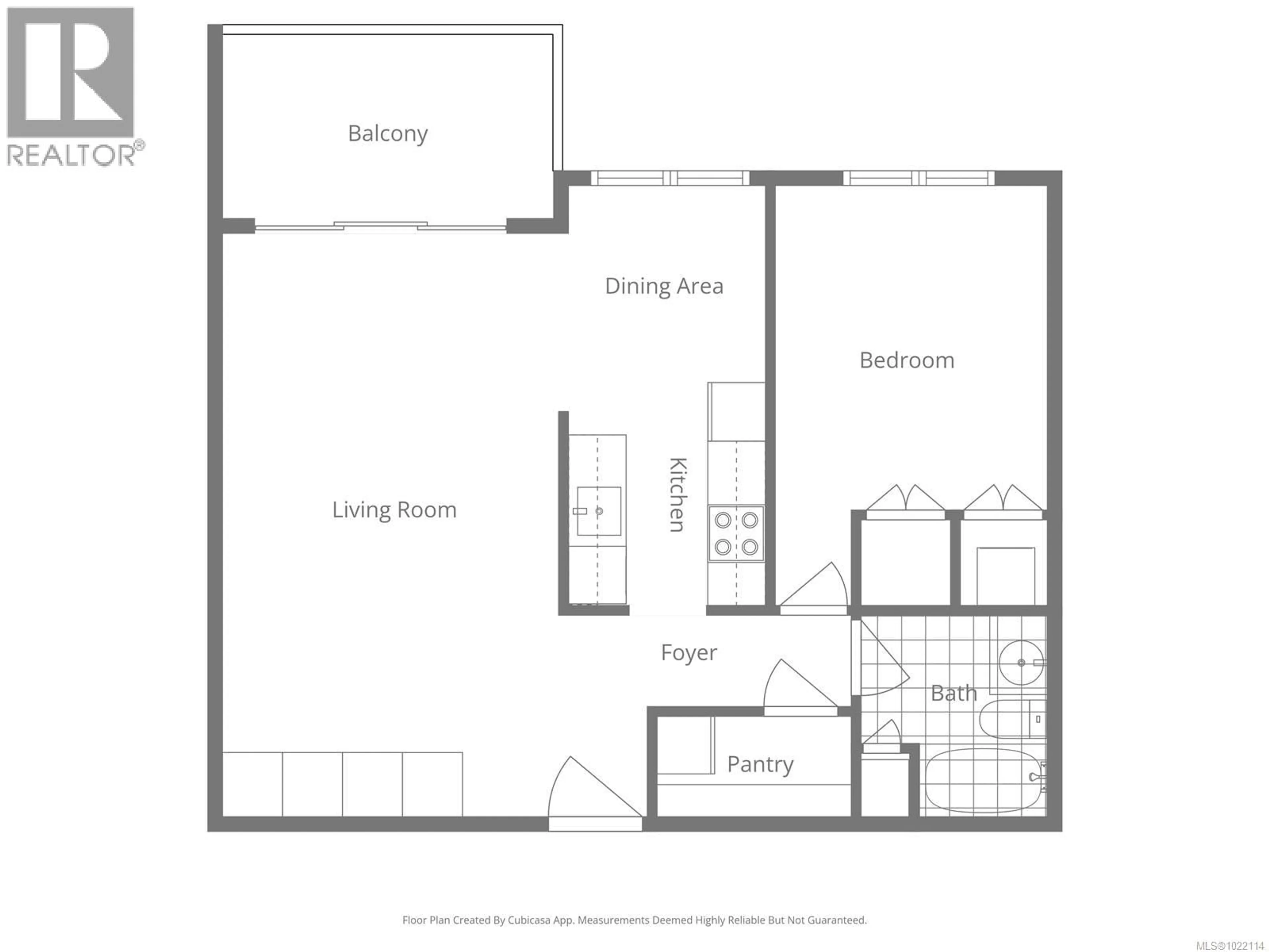 Floor plan for 2203 - 1007 BOWEN ROAD, Nanaimo British Columbia V9R2A4