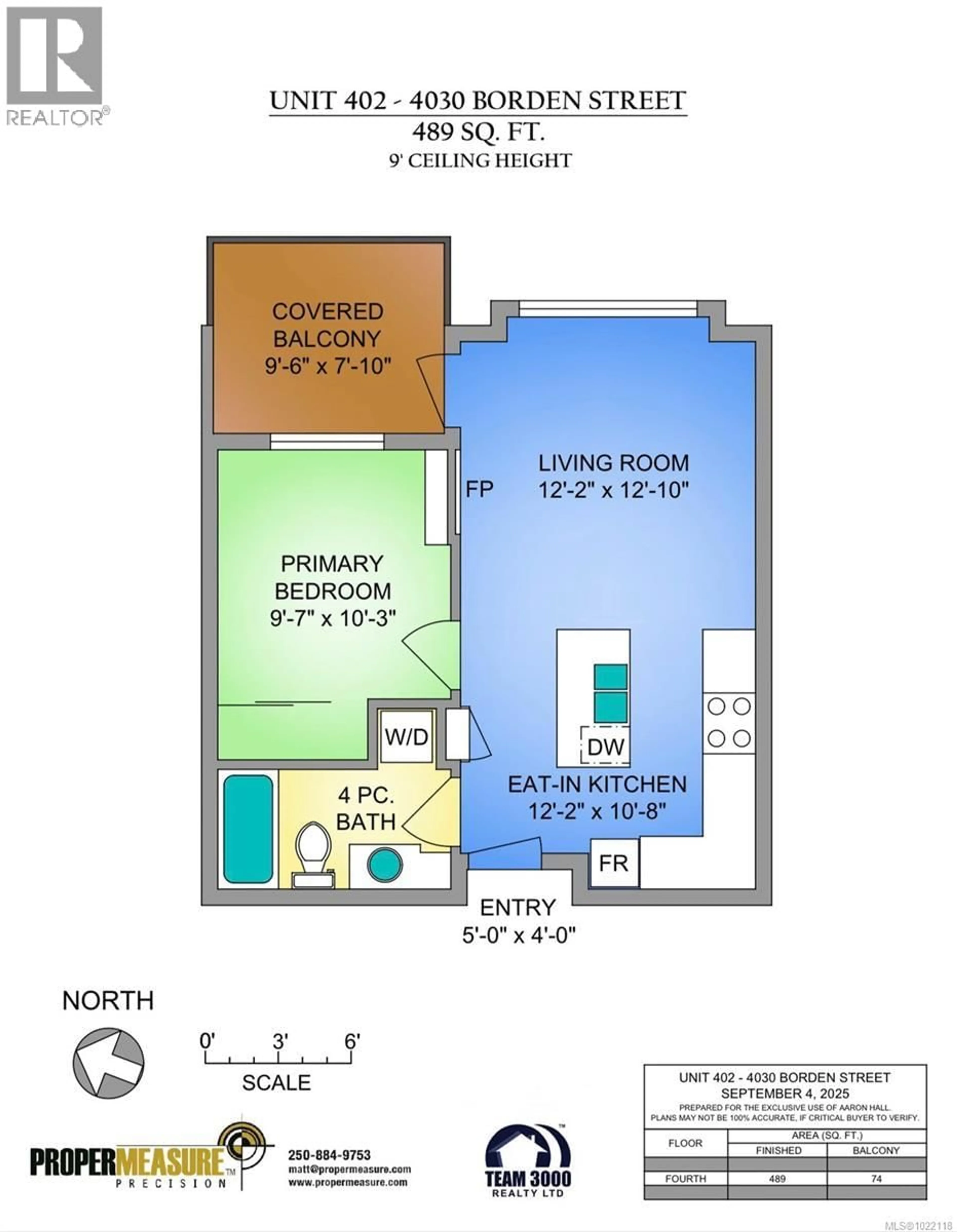 Floor plan for 402 - 4030 BORDEN STREET, Saanich British Columbia V8X2E9