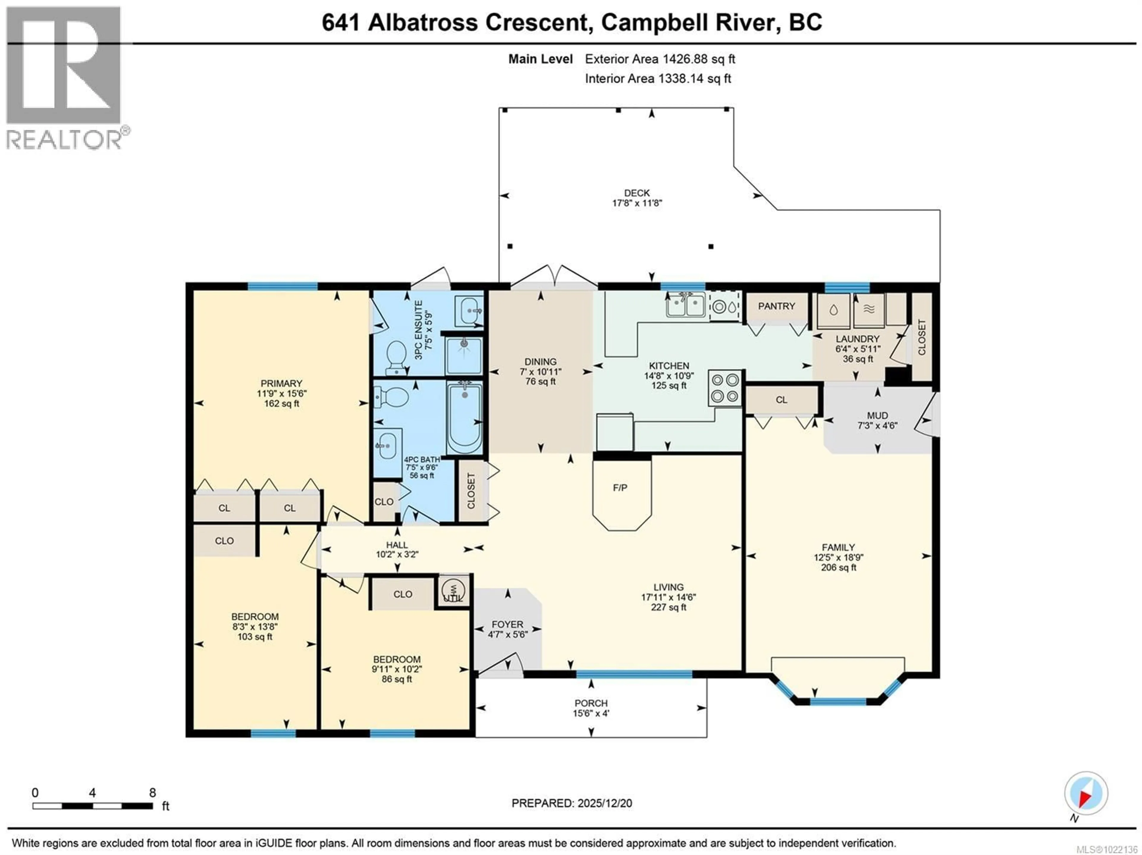 Floor plan for 641 ALBATROSS CRESCENT, Campbell River British Columbia V9W6A5