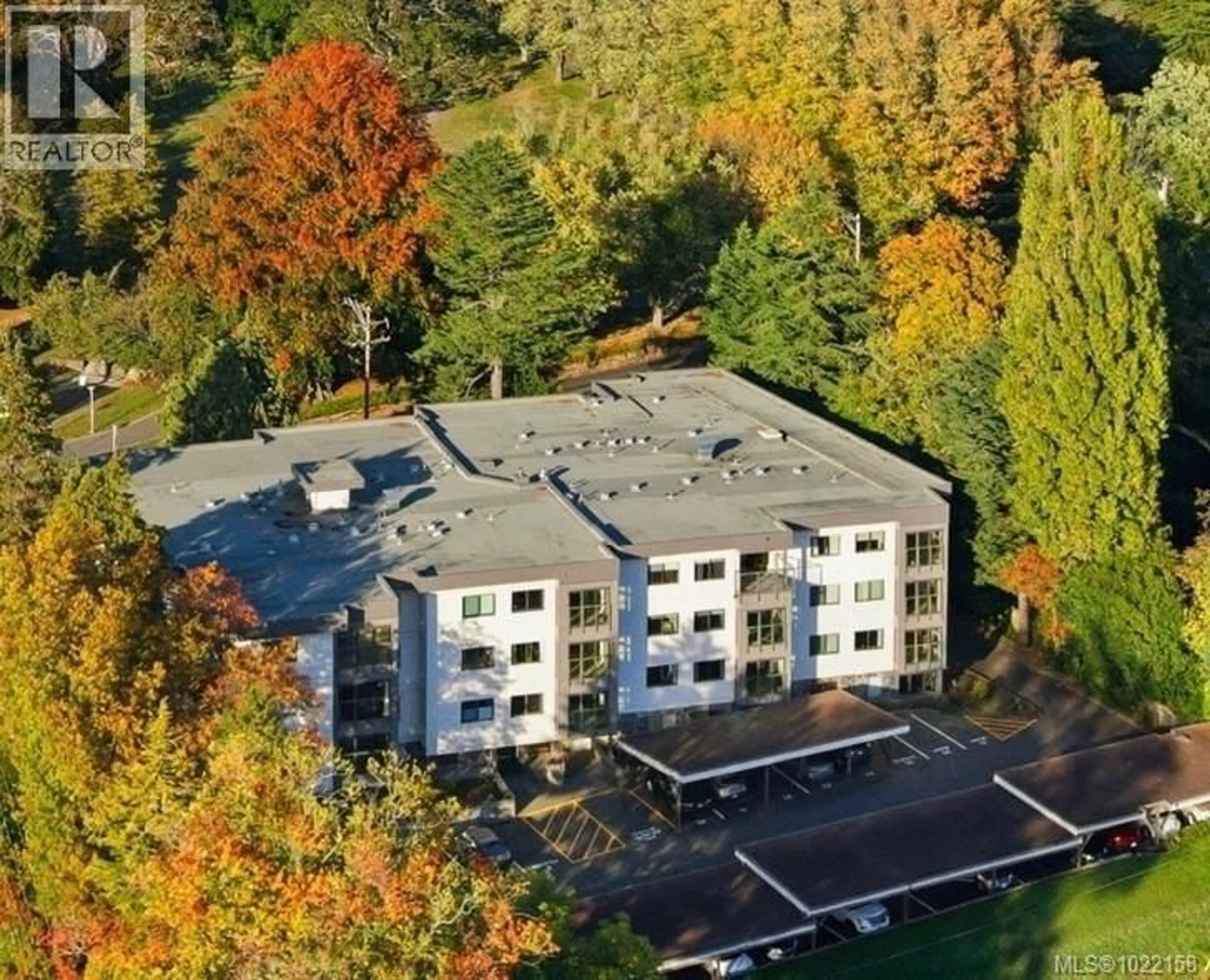 A pic from outside/outdoor area/front of a property/back of a property/a pic from drone, building for 103 - 1875 LANSDOWNE ROAD, Saanich British Columbia V8P1A9