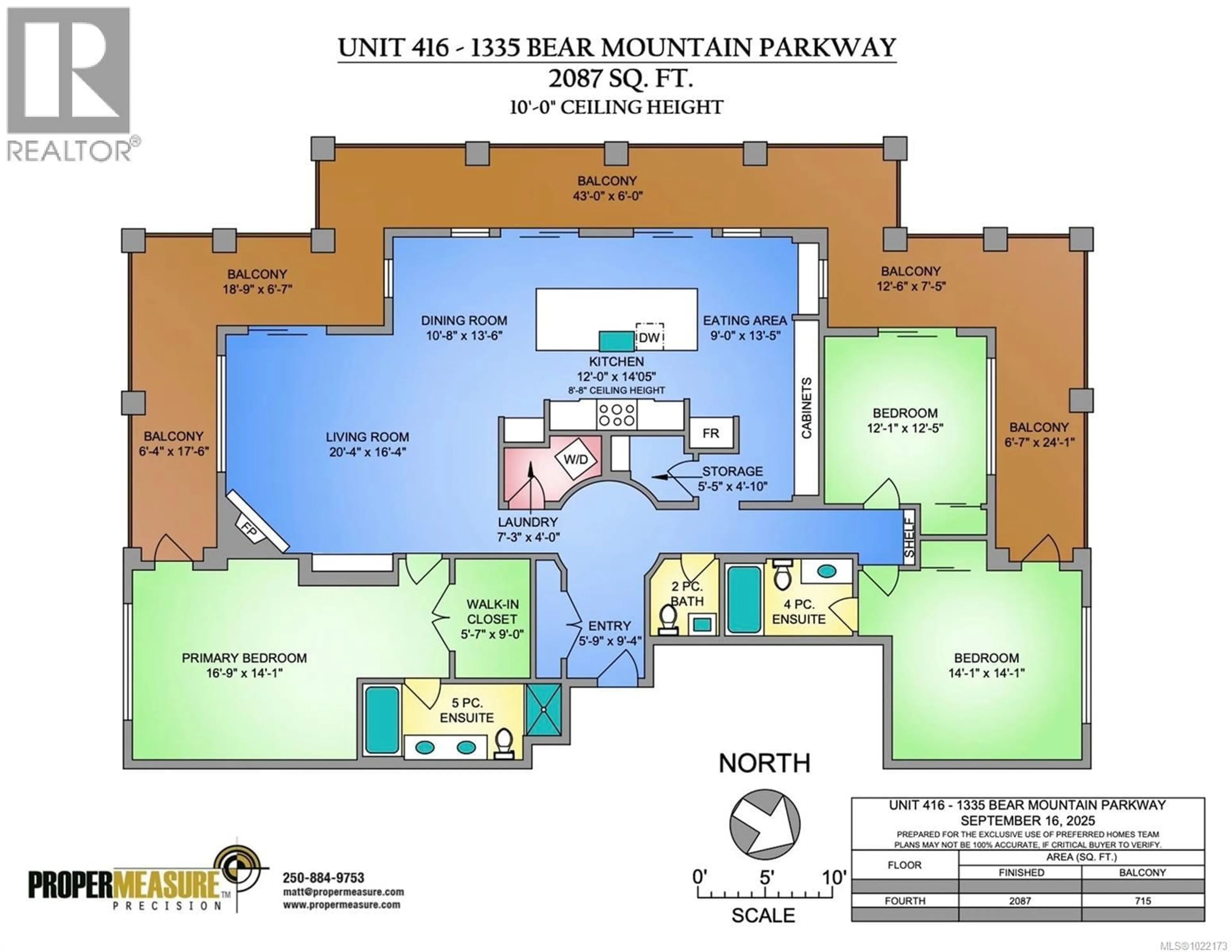 Floor plan for 416 - 1335 BEAR MOUNTAIN PARKWAY, Langford British Columbia V9B6T9