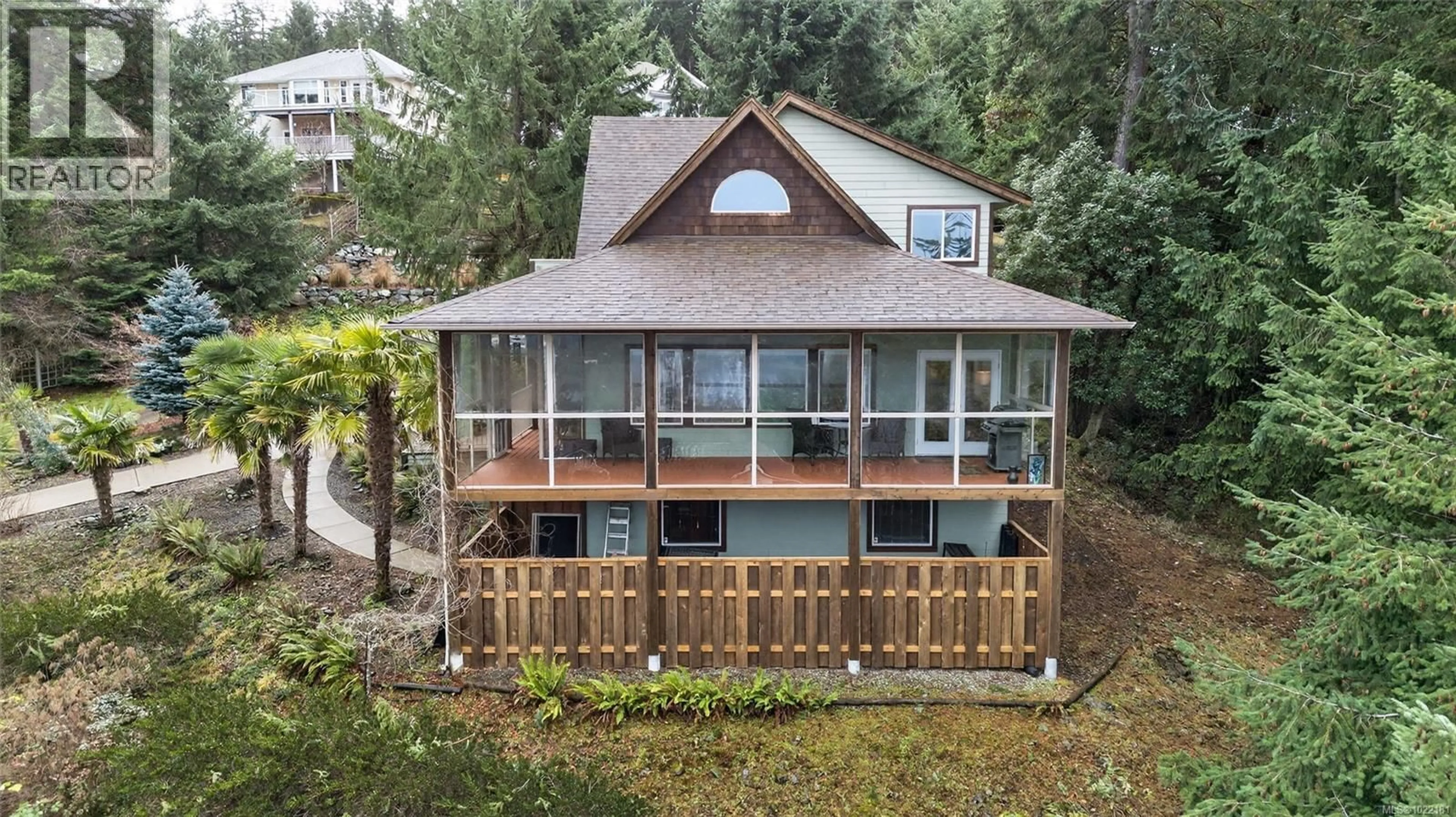 A pic from outside/outdoor area/front of a property/back of a property/a pic from drone, water/lake/river/ocean view for 6042 CHIPPEWA ROAD, Duncan British Columbia V9L5P2