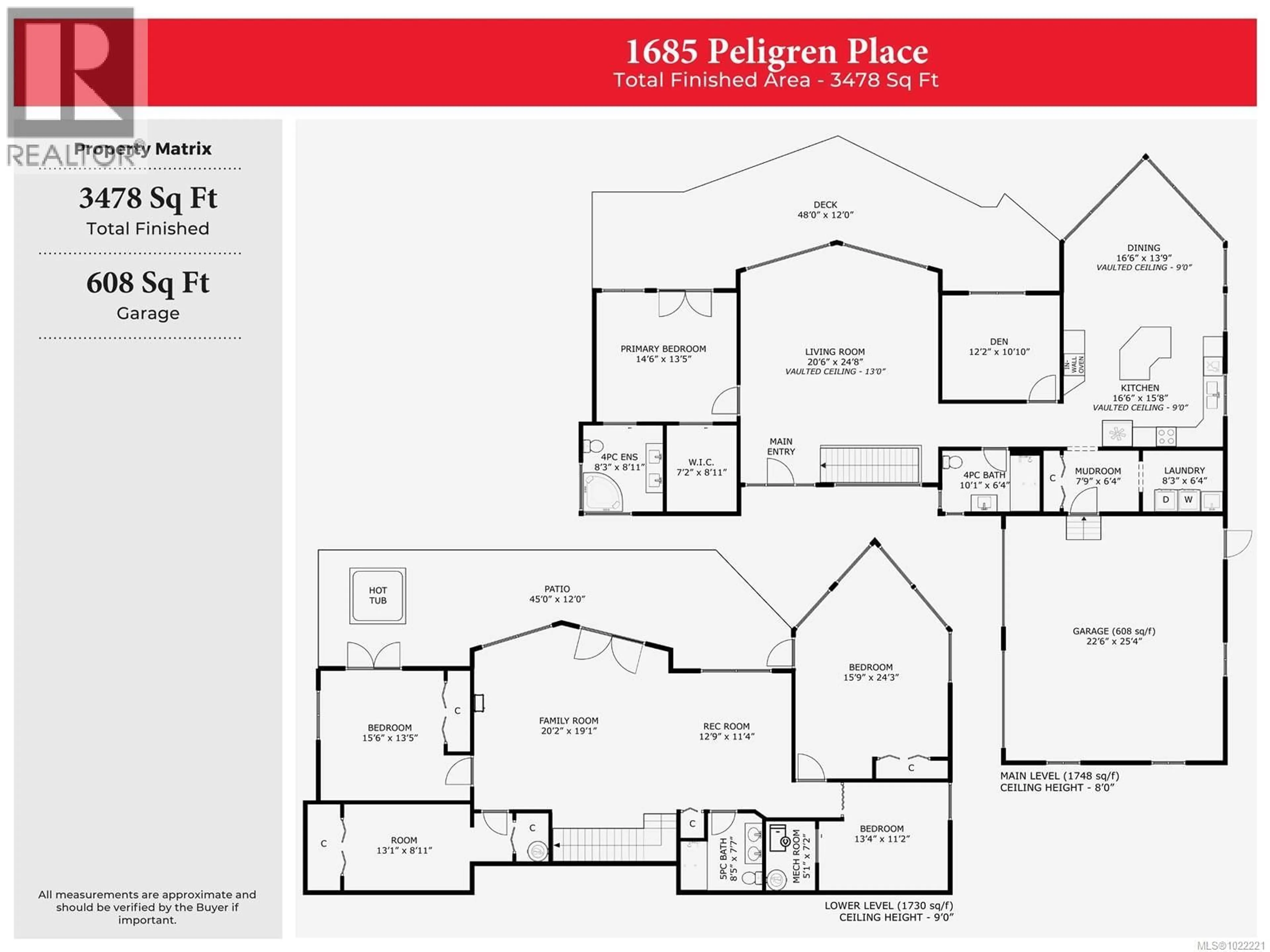 Floor plan for 1685 PELIGREN PLACE, Qualicum Beach British Columbia V9K2S3