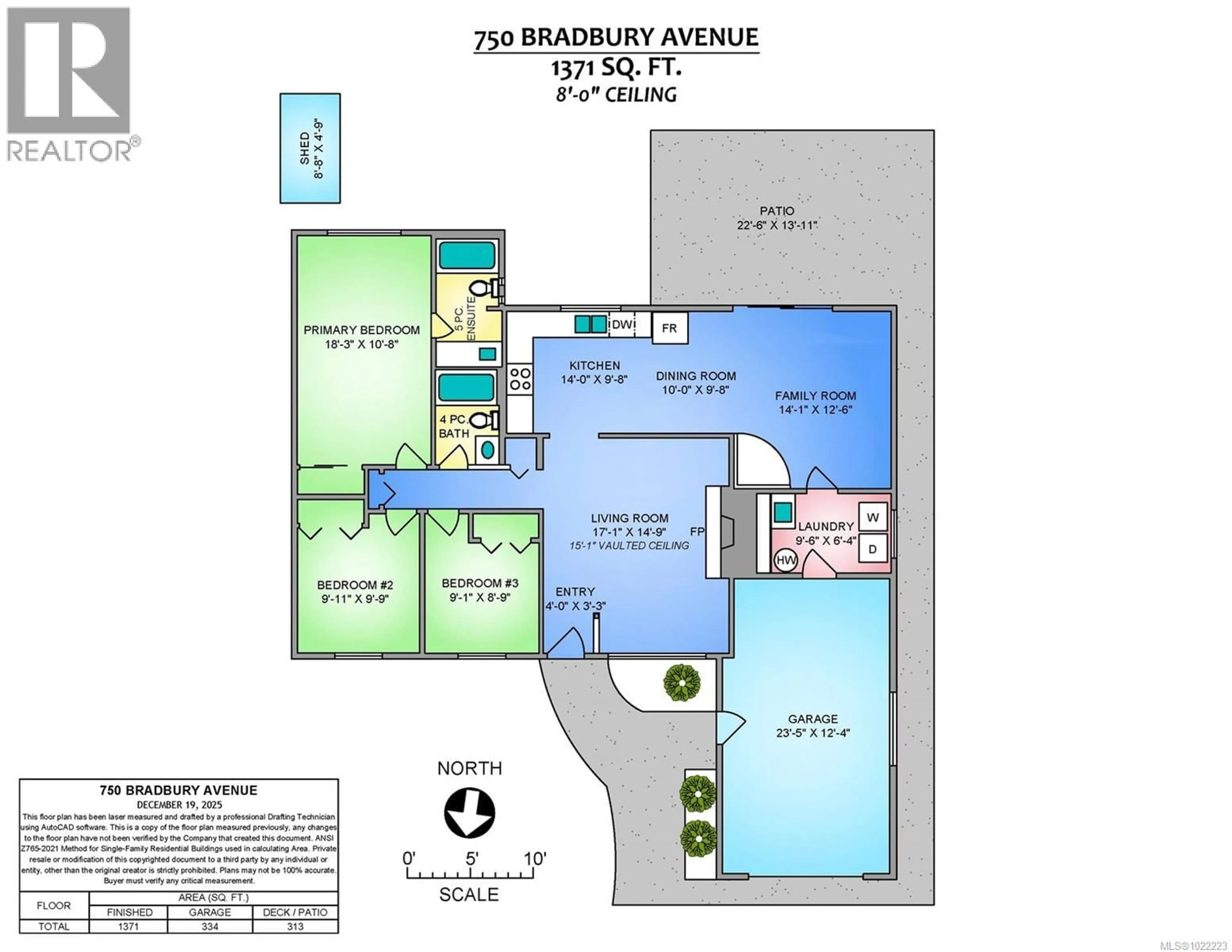 Floor plan for 750 BRADBURY AVENUE, Parksville British Columbia V9P1B8