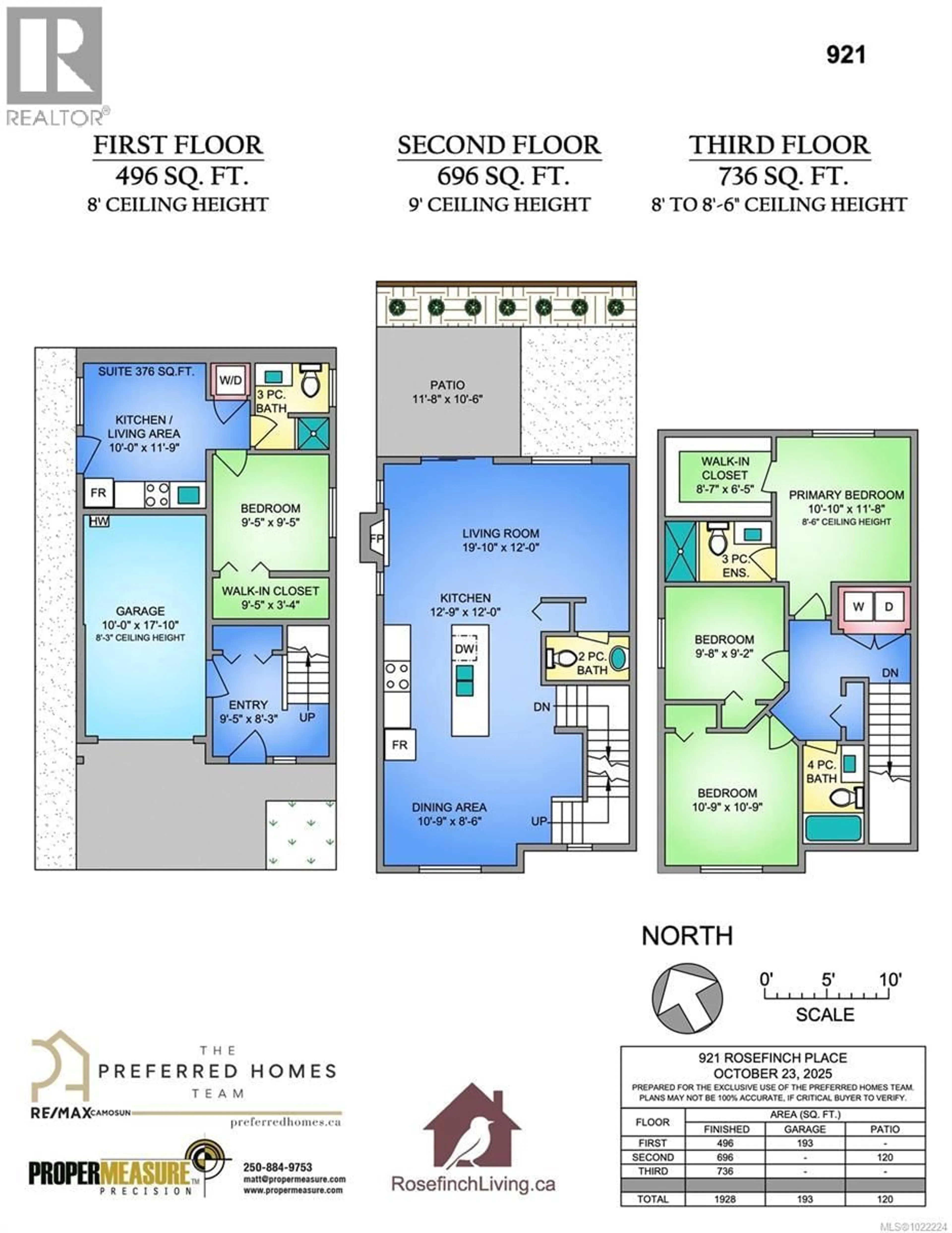 Floor plan for 921 ROSEFINCH PLACE, Langford British Columbia V9C0J9