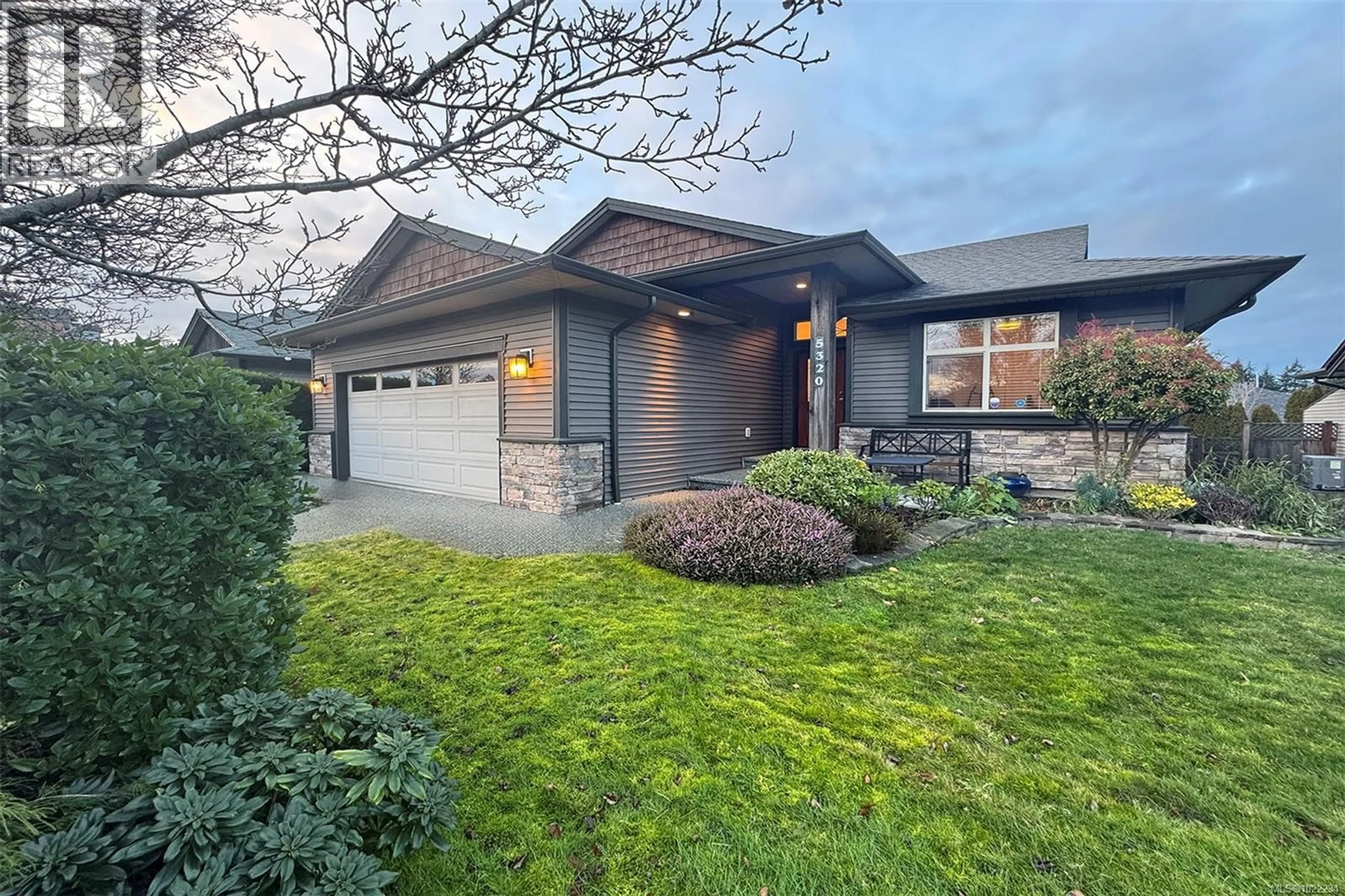 Home with brick exterior material, street for 5320 CASCARA DRIVE, Nanaimo British Columbia V9T0E3