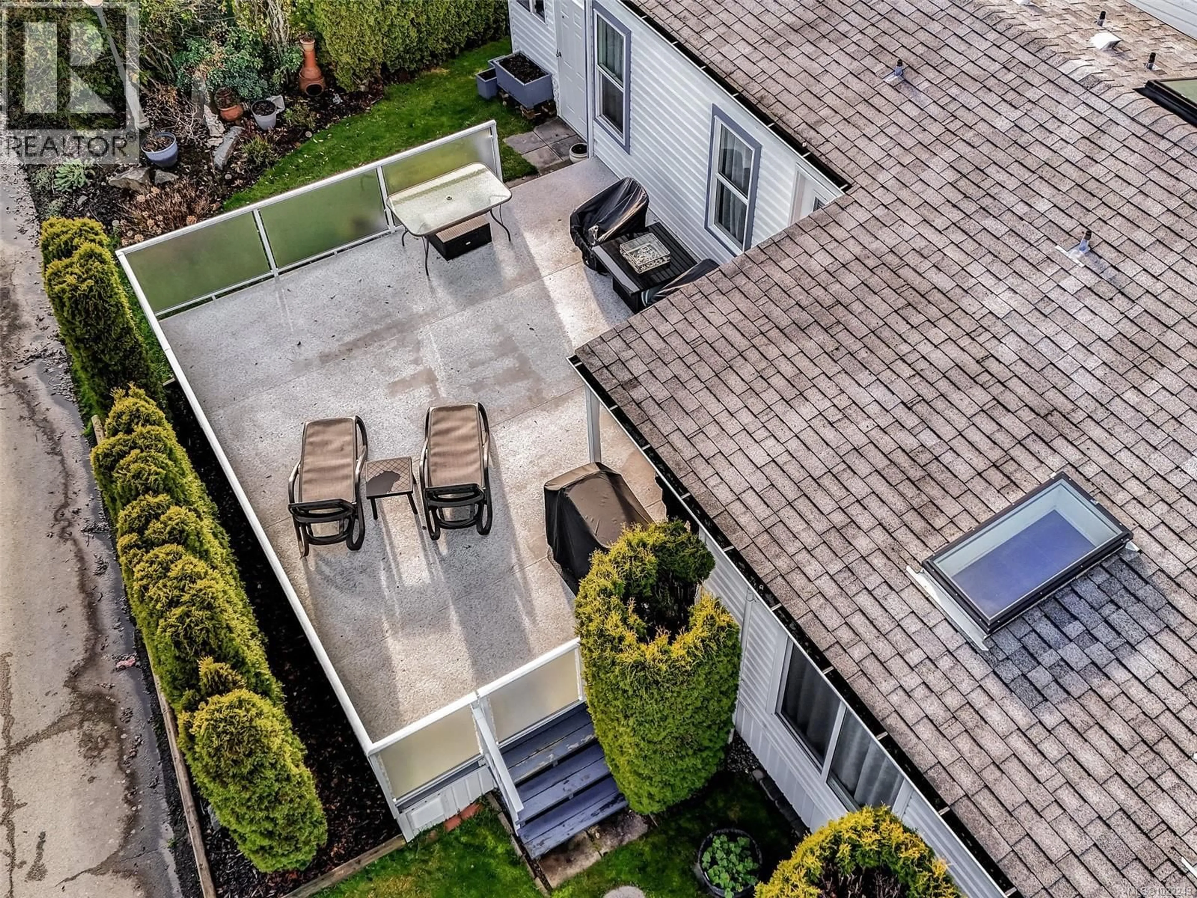 A pic from outside/outdoor area/front of a property/back of a property/a pic from drone, street for 115 - 7583 CENTRAL SAANICH ROAD, Central Saanich British Columbia V8M2B6