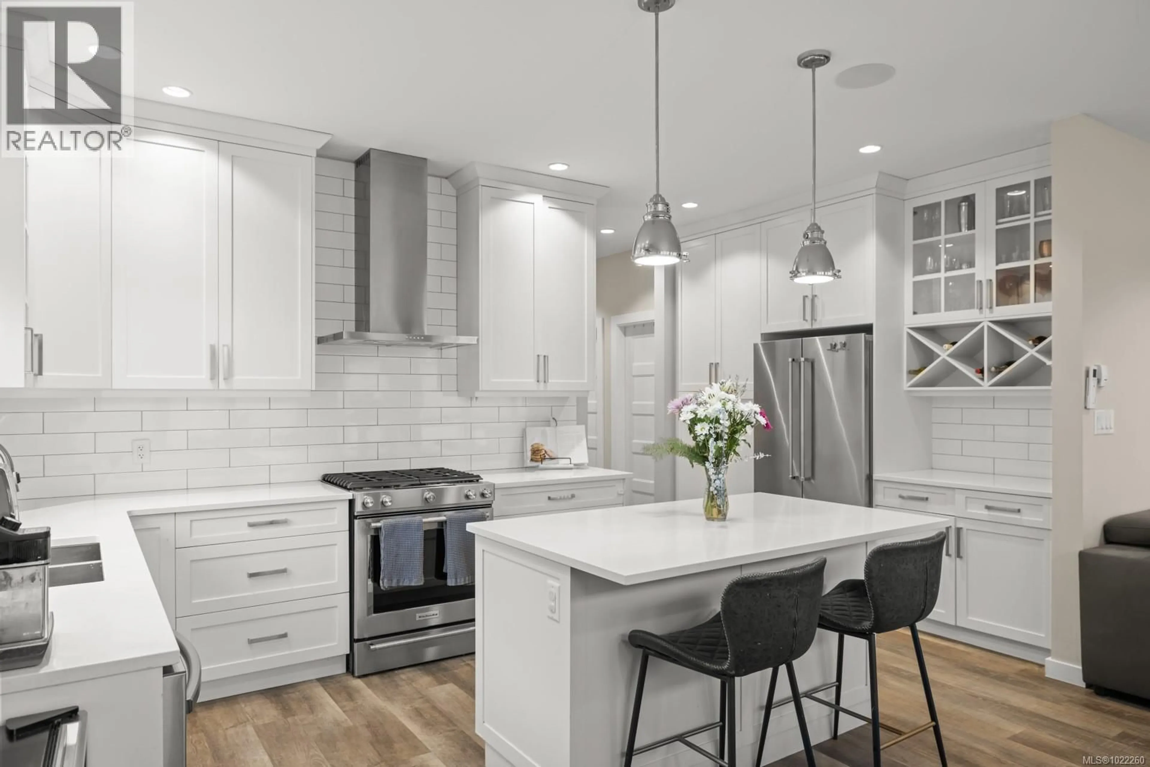 Contemporary kitchen, ceramic/tile floor for 3019 ZEN LANE, Colwood British Columbia V9B2A1