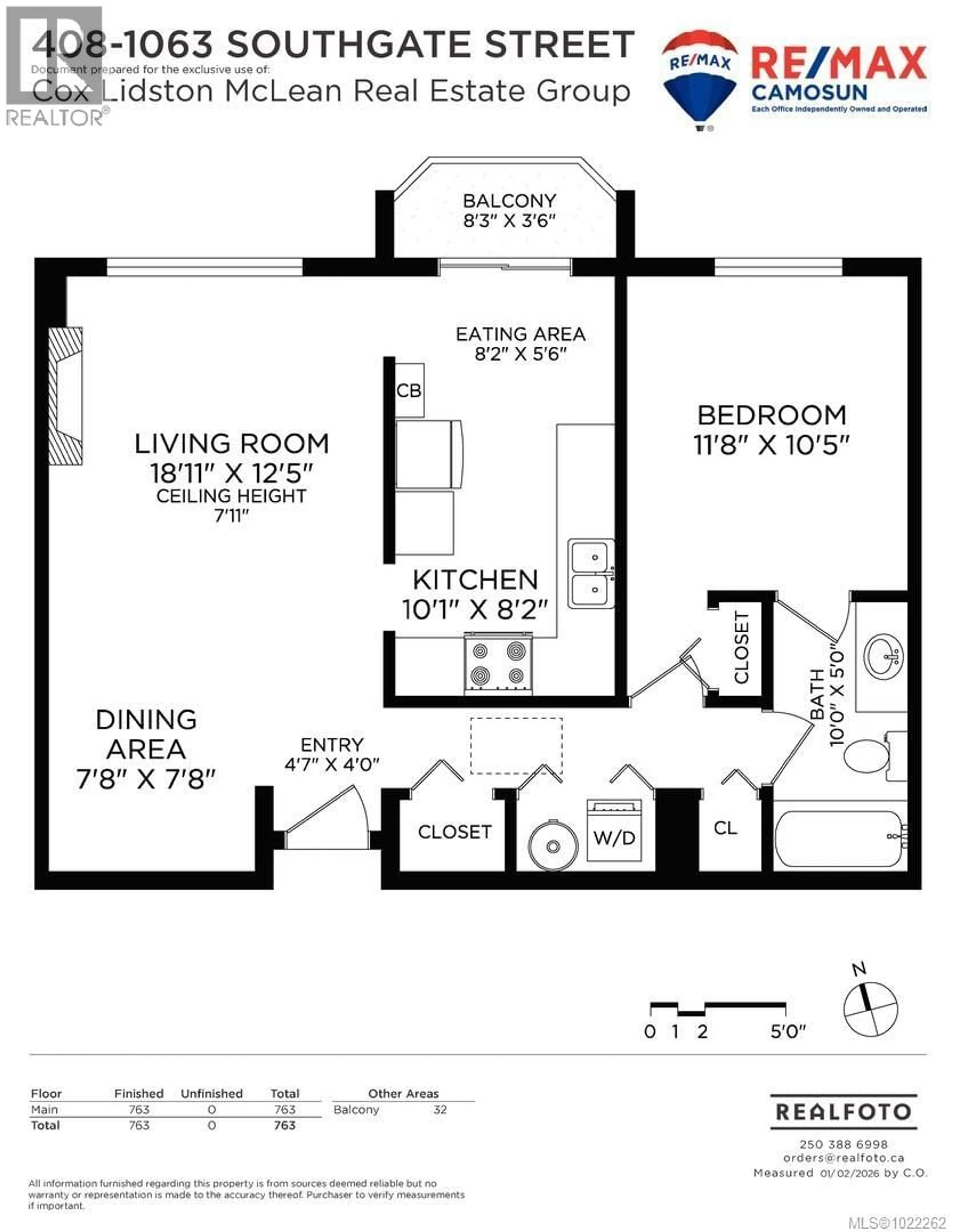 Floor plan for 408 - 1063 SOUTHGATE STREET, Victoria British Columbia V8R1C8