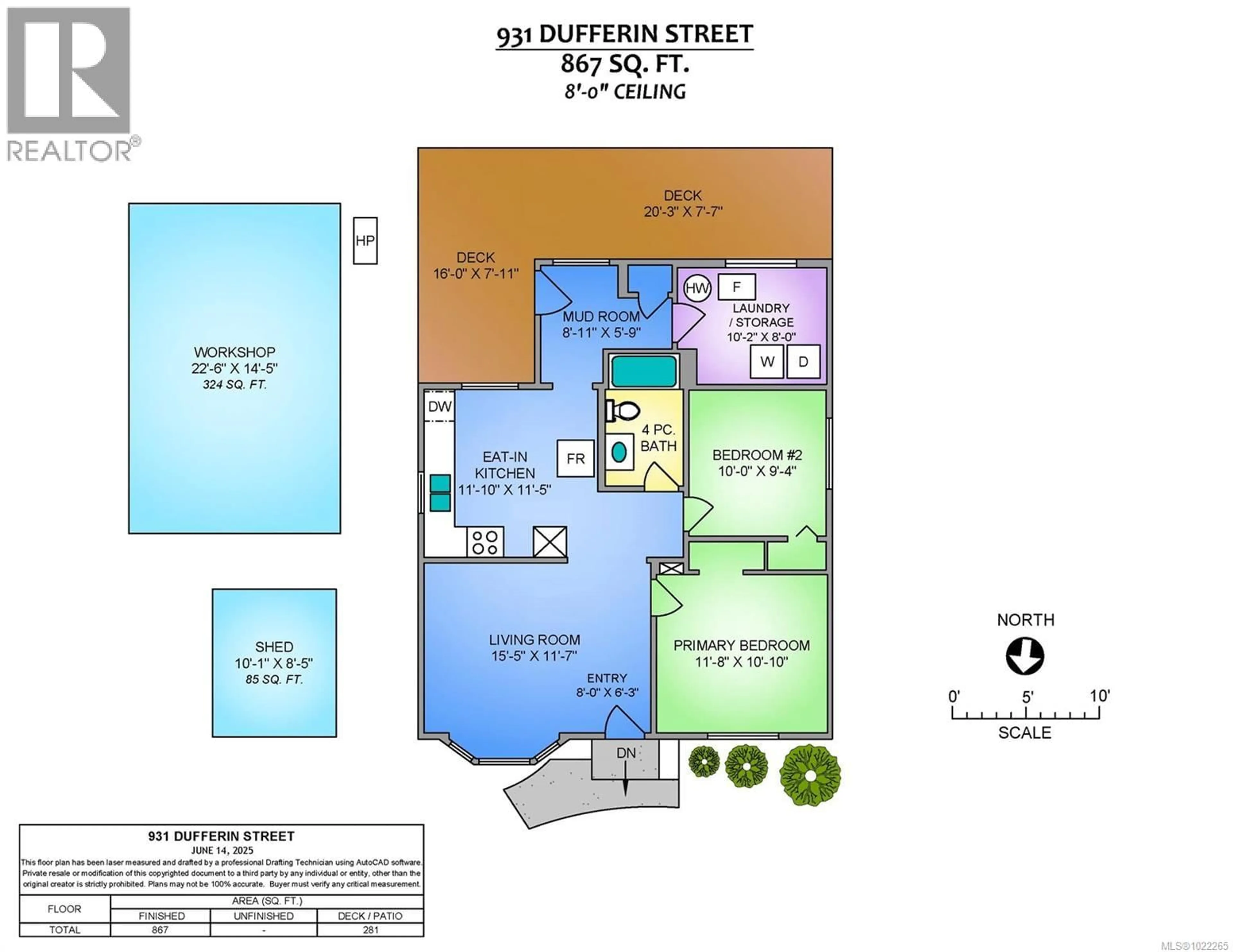 Floor plan for 931 DUFFERIN STREET, Nanaimo British Columbia V9S2B3