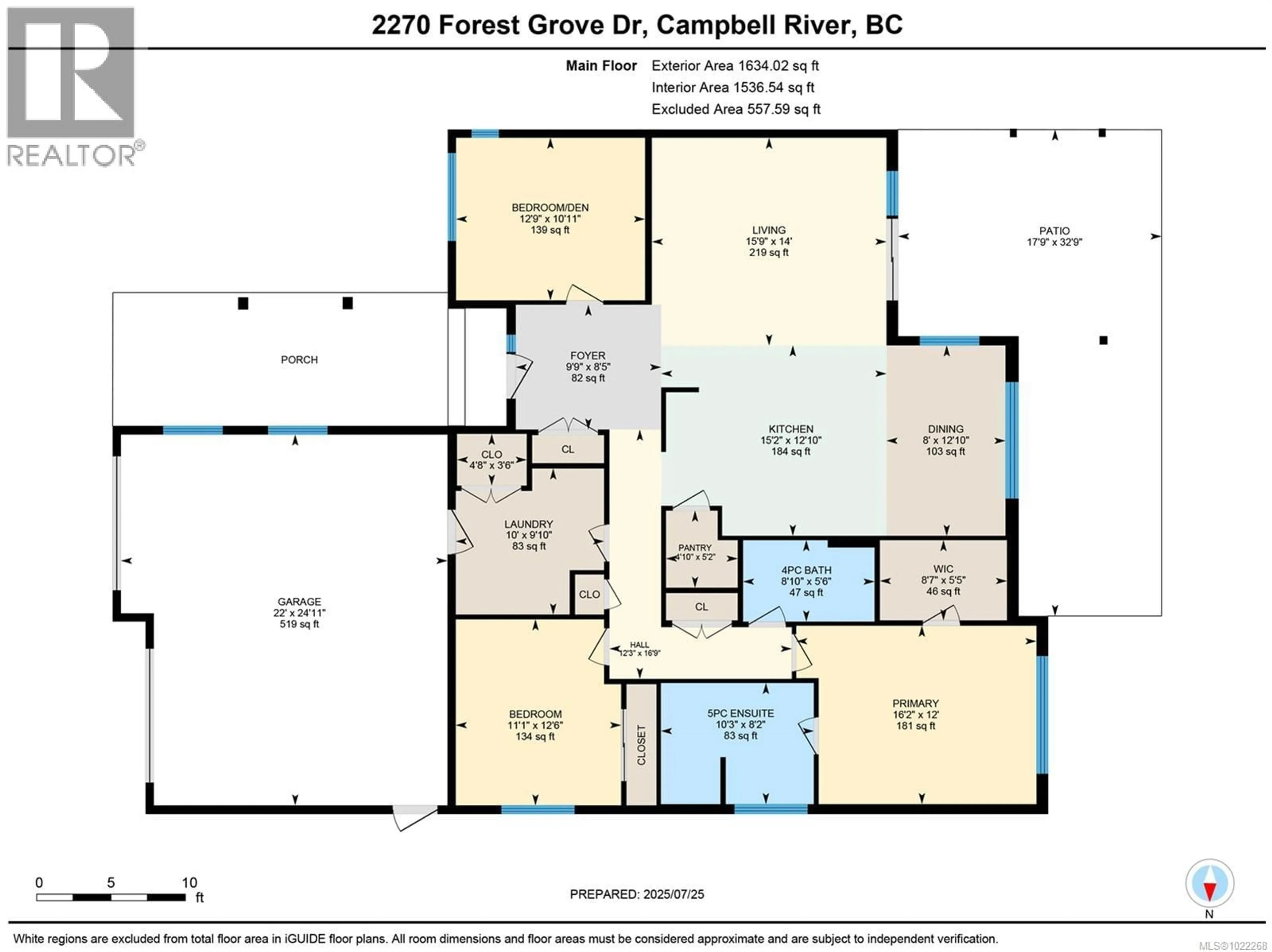 Floor plan for 2270 FOREST GROVE DRIVE, Campbell River British Columbia V9W0C9