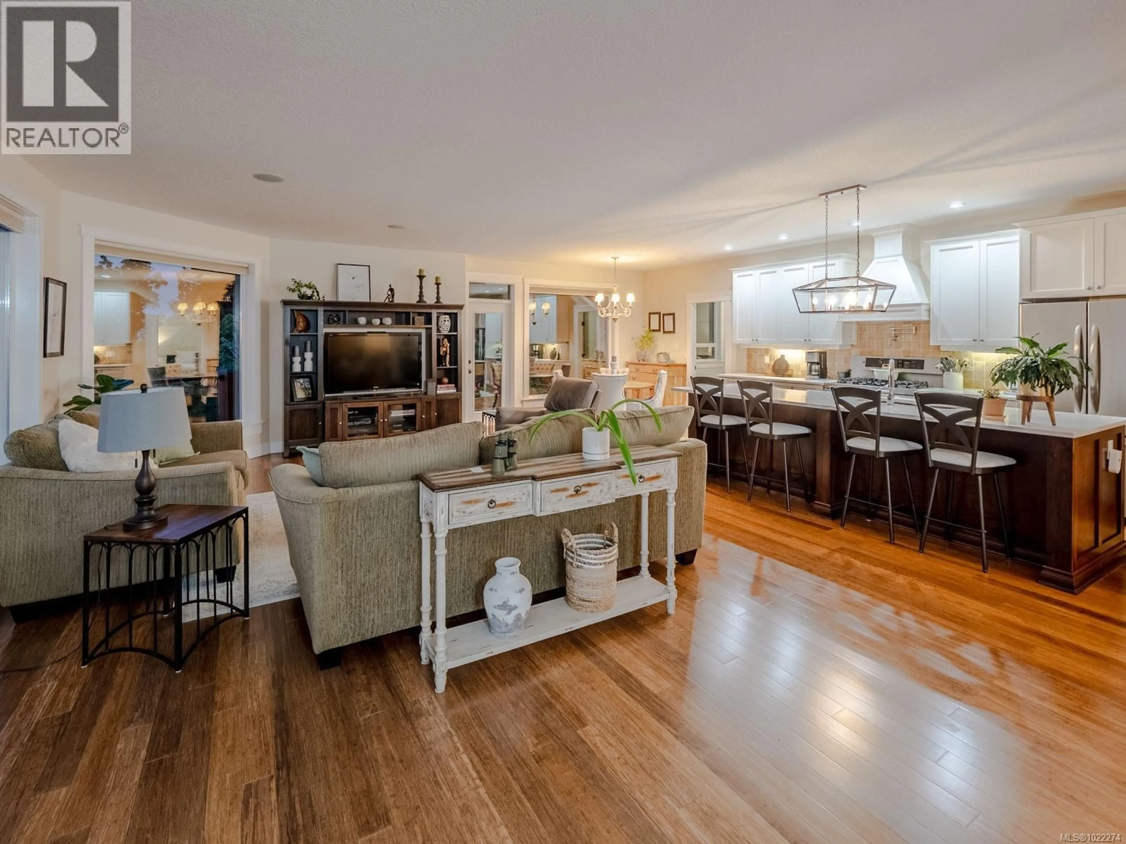 Open concept kitchen, wood/laminate floor for 3182 DOLPHIN DRIVE, Nanoose Bay British Columbia V9P9J2