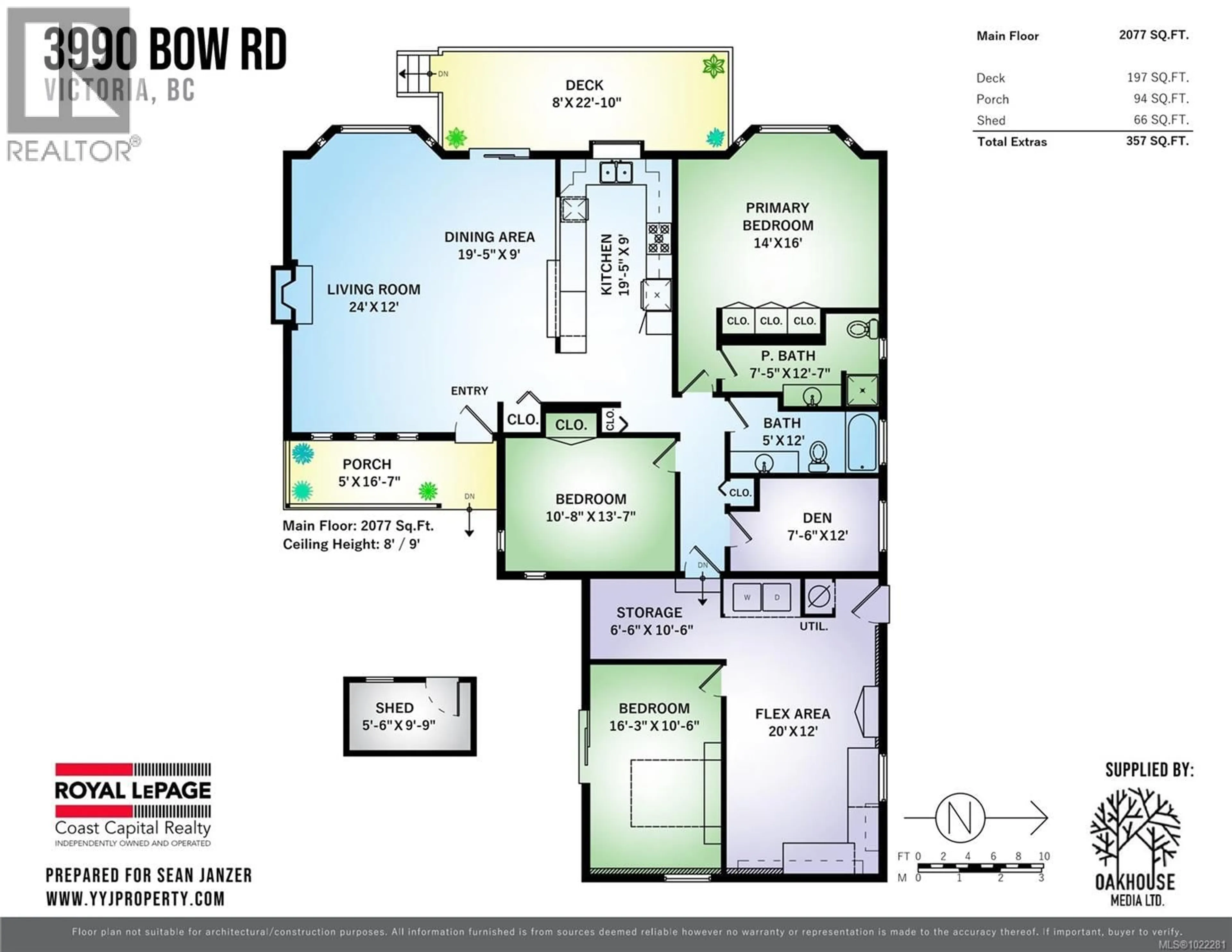 Floor plan for 3990 BOW ROAD, Saanich British Columbia V8N3B1