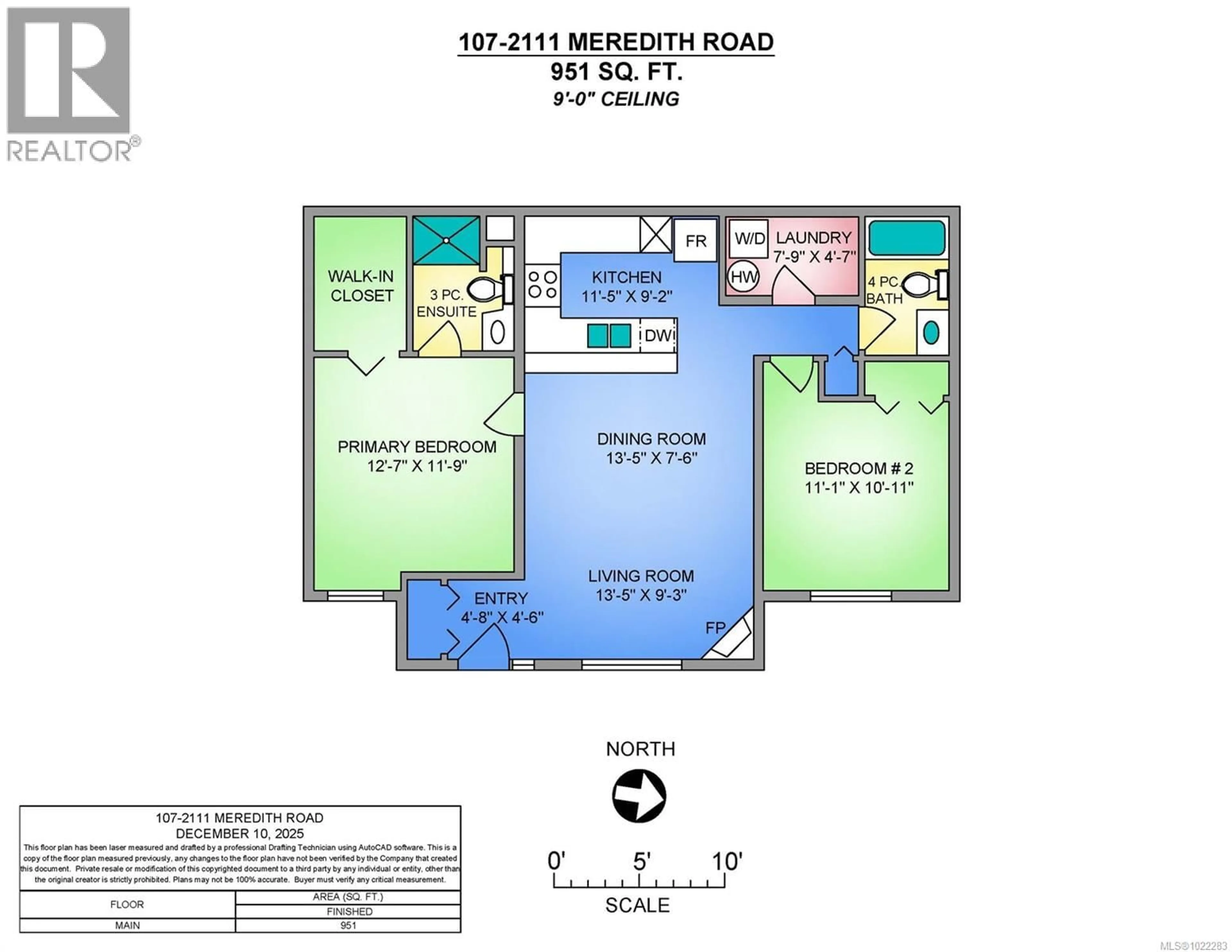 Floor plan for 107 - 2111 MEREDITH ROAD, Nanaimo British Columbia V9Y2B6