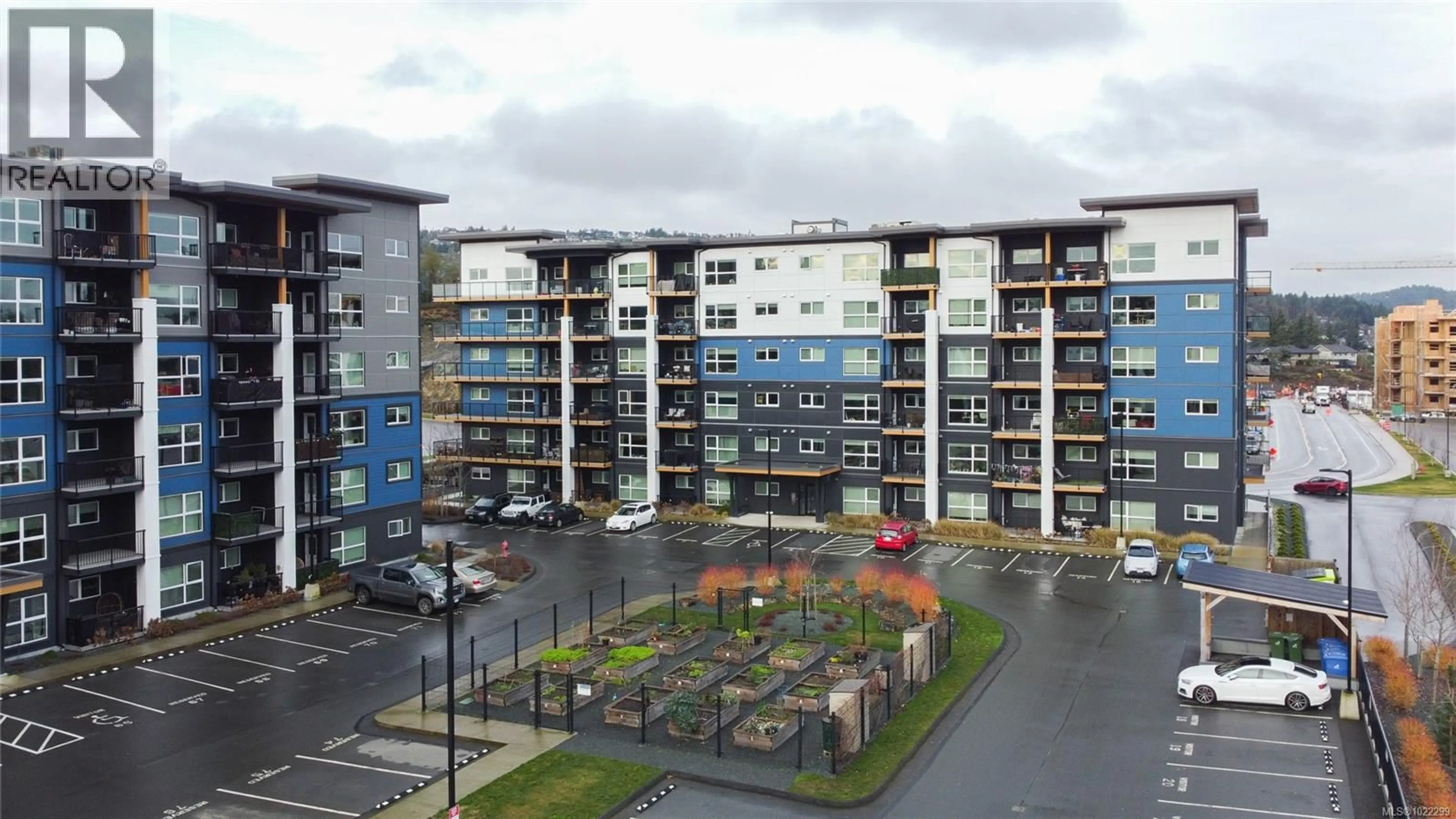 A pic from outside/outdoor area/front of a property/back of a property/a pic from drone, city buildings view from balcony for 112 - 2461 GATEWAY ROAD, Langford British Columbia V9B6M6