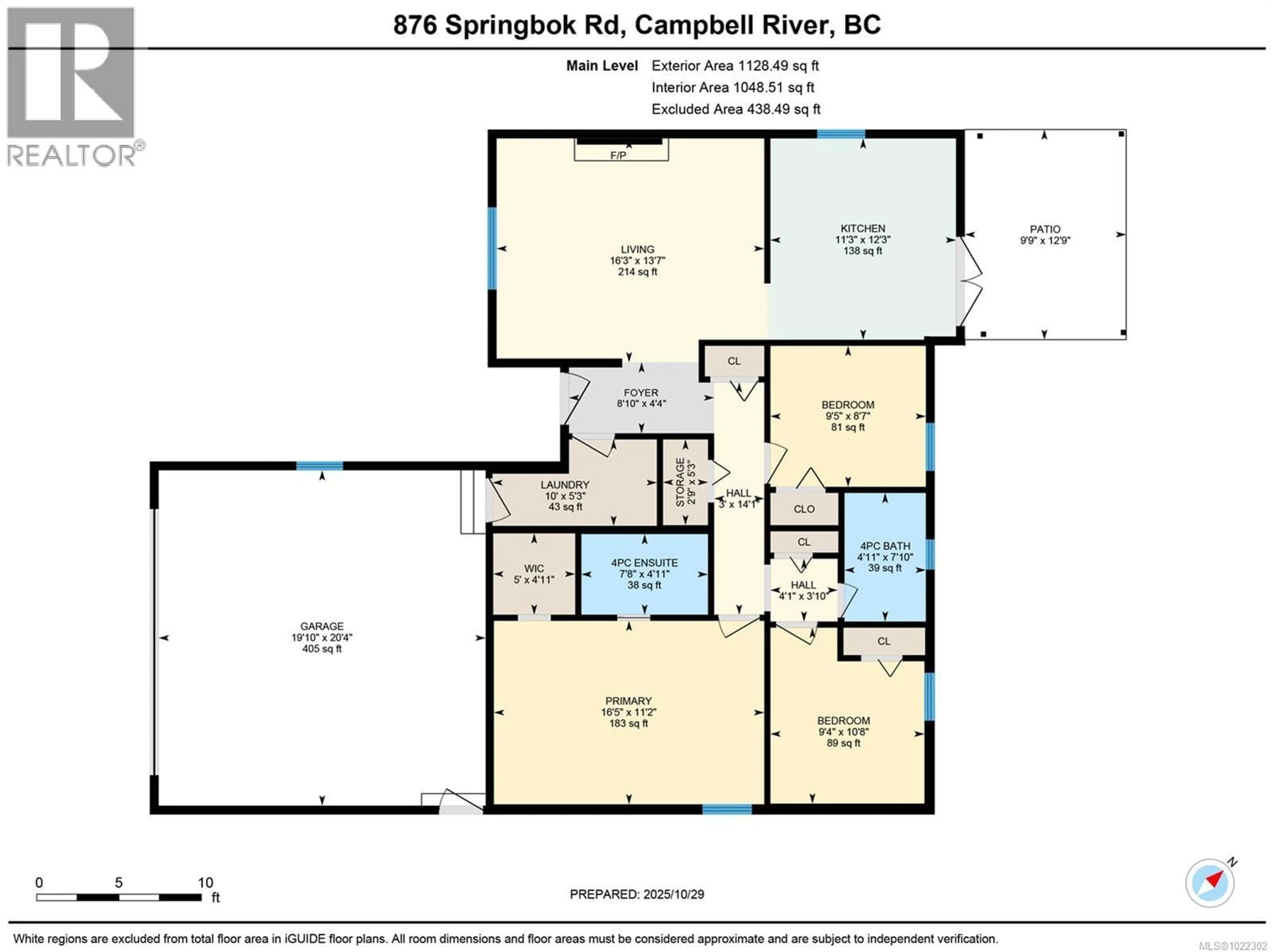 Floor plan for 876 SPRINGBOK ROAD, Campbell River British Columbia V9W7M3