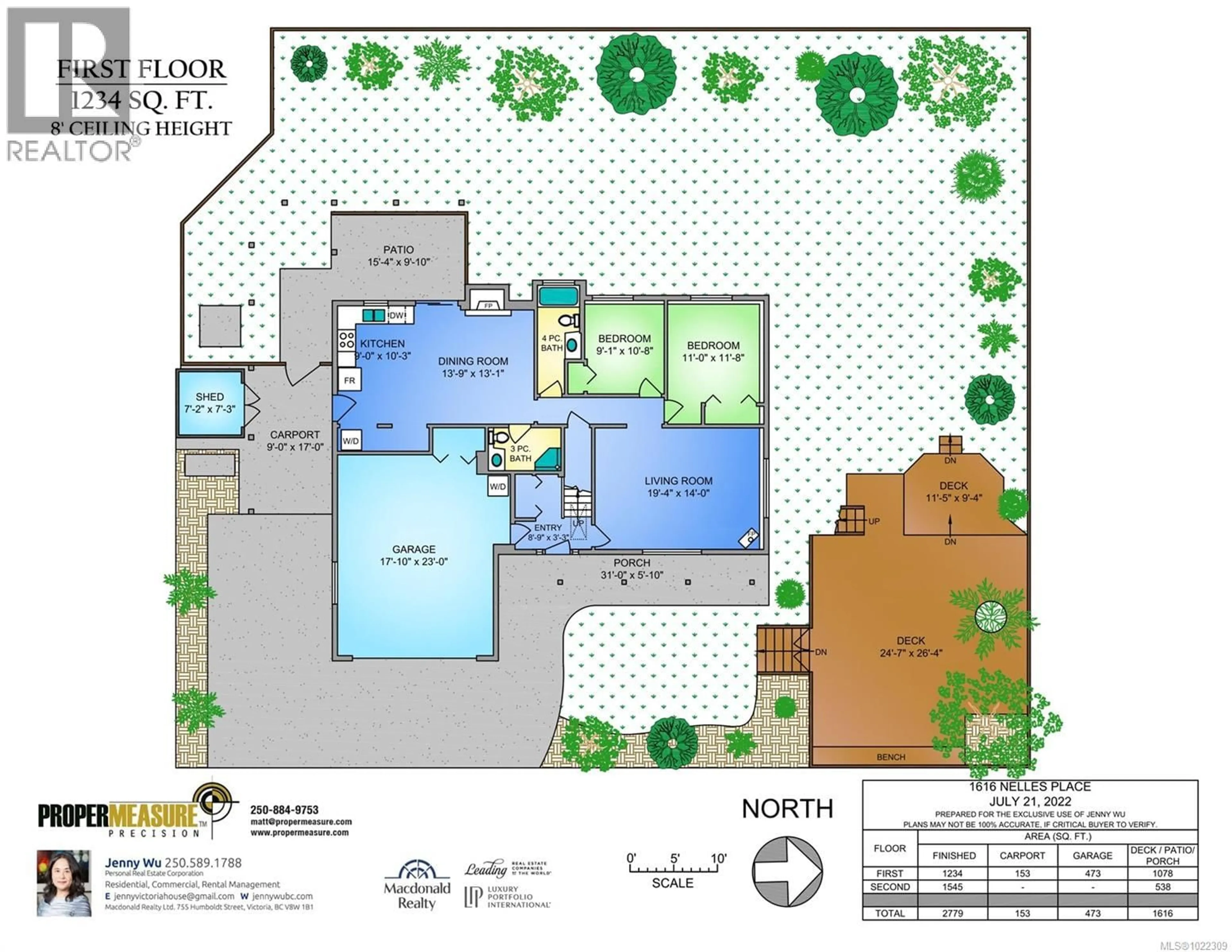 Floor plan for 1616 NELLES PLACE, Saanich British Columbia V8N6L7