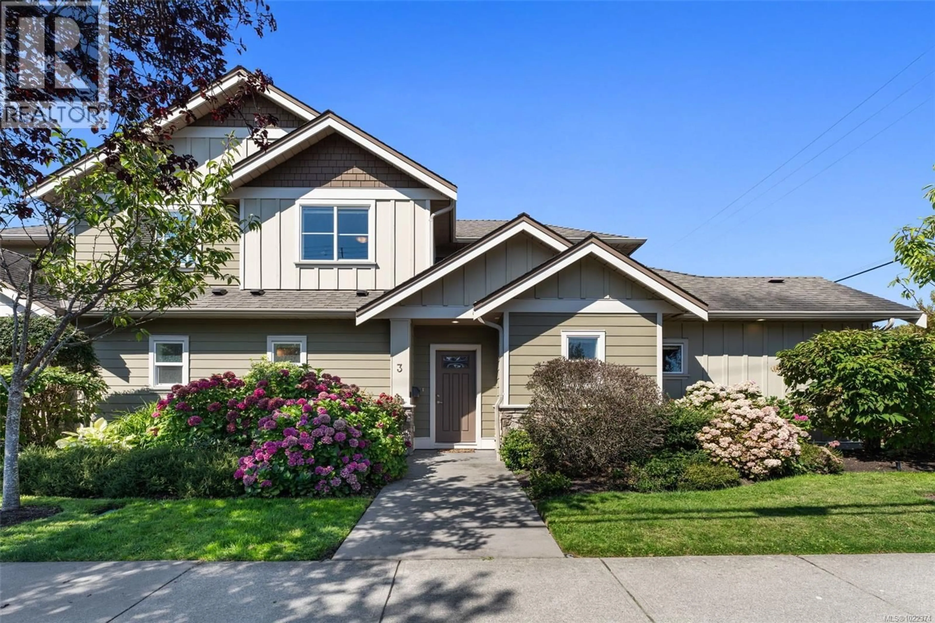 Home with vinyl exterior material, street for 3 - 2449 MALAVIEW AVENUE, Sidney British Columbia V8L2G4