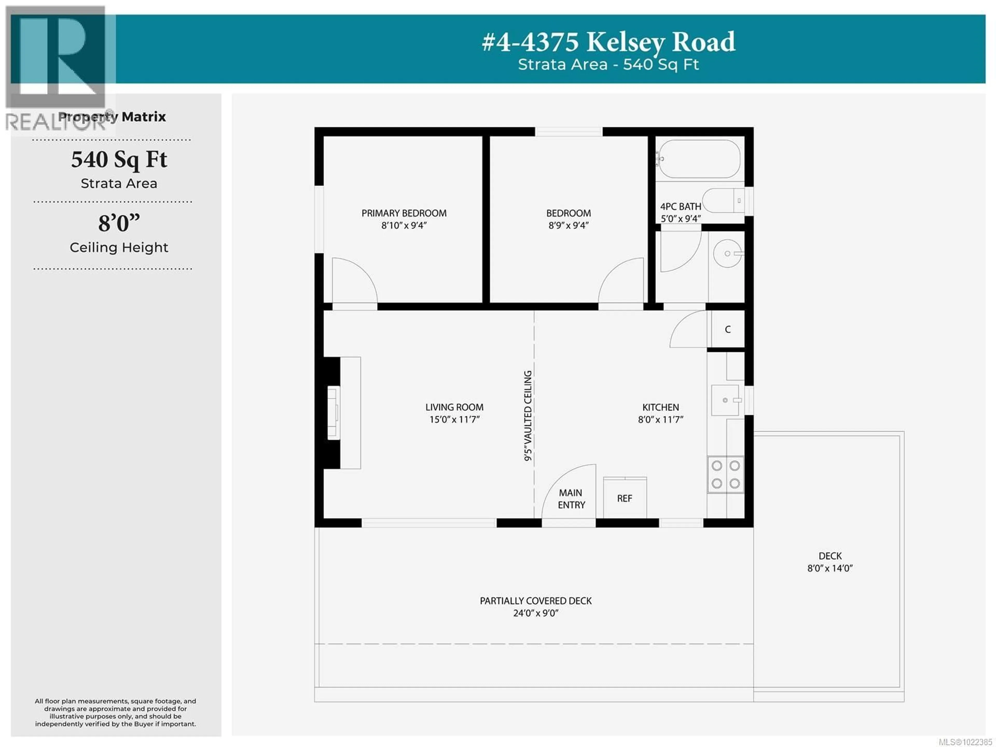Floor plan for 4 - 4375 KELSEY ROAD, Bowser British Columbia V0R1G0