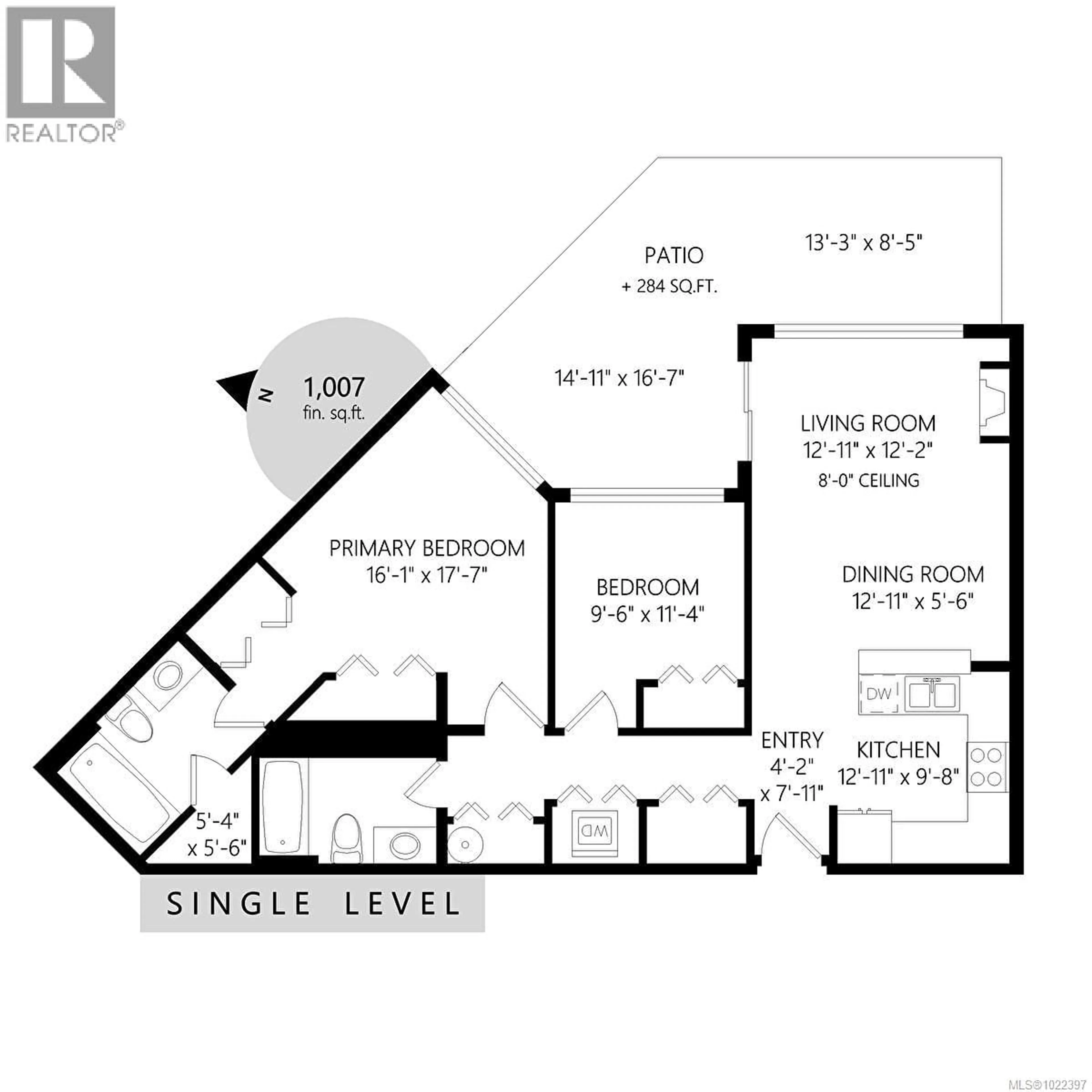 Floor plan for 109 - 797 TYEE ROAD, Victoria British Columbia V9A7R4