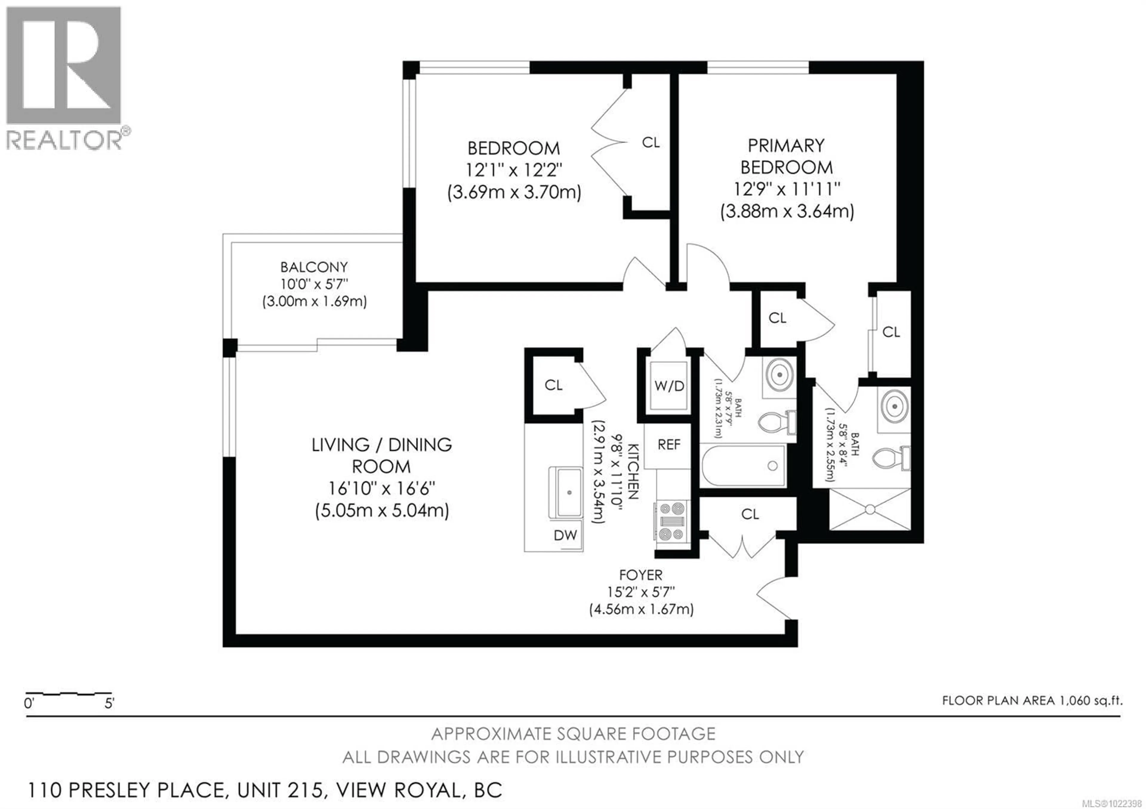 Floor plan for 215 - 110 PRESLEY PLACE, View Royal British Columbia V9B0Z1