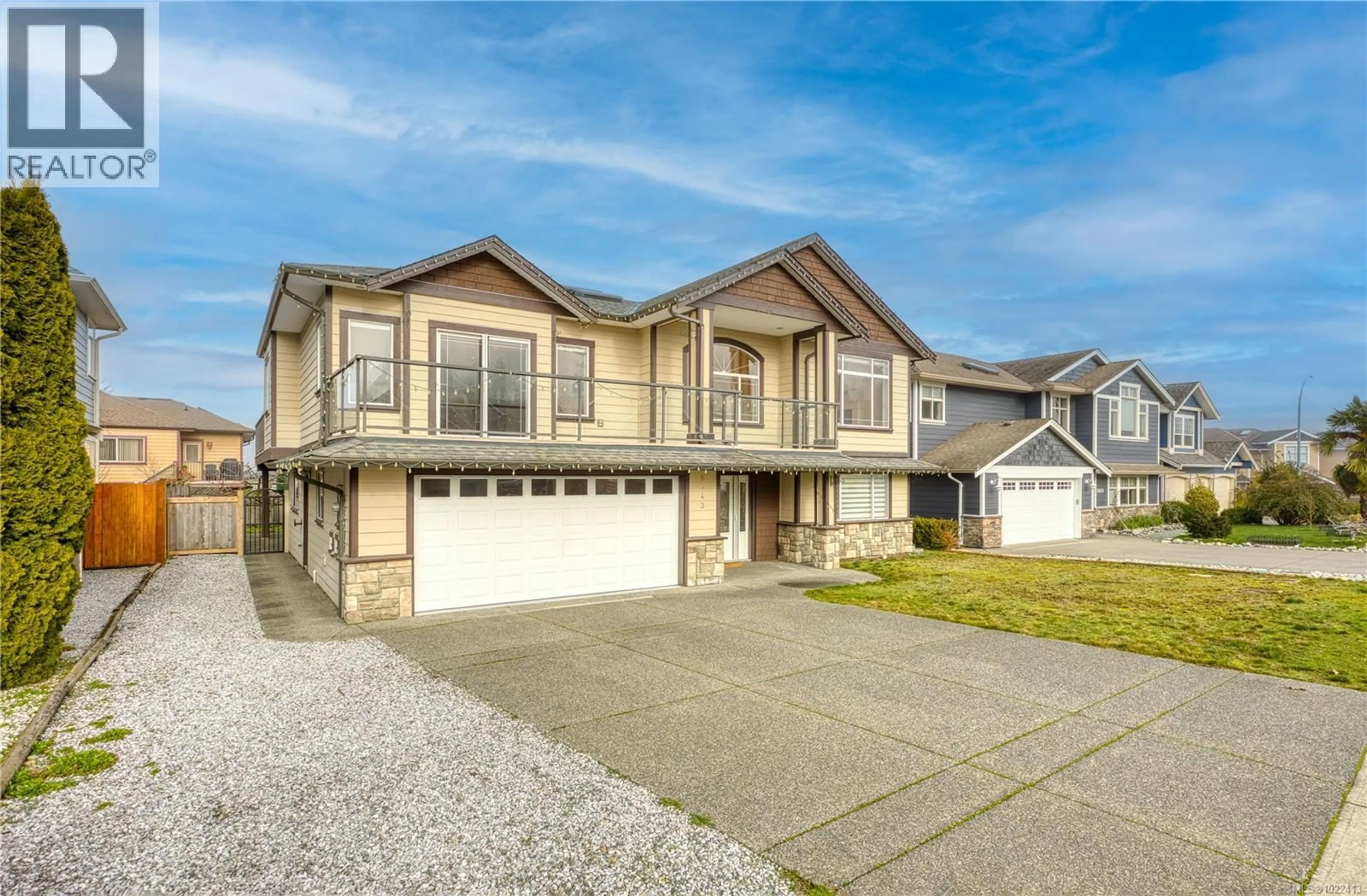 Home with vinyl exterior material, street for 6643 KESTREL CRESCENT, Nanaimo British Columbia V9V1V9