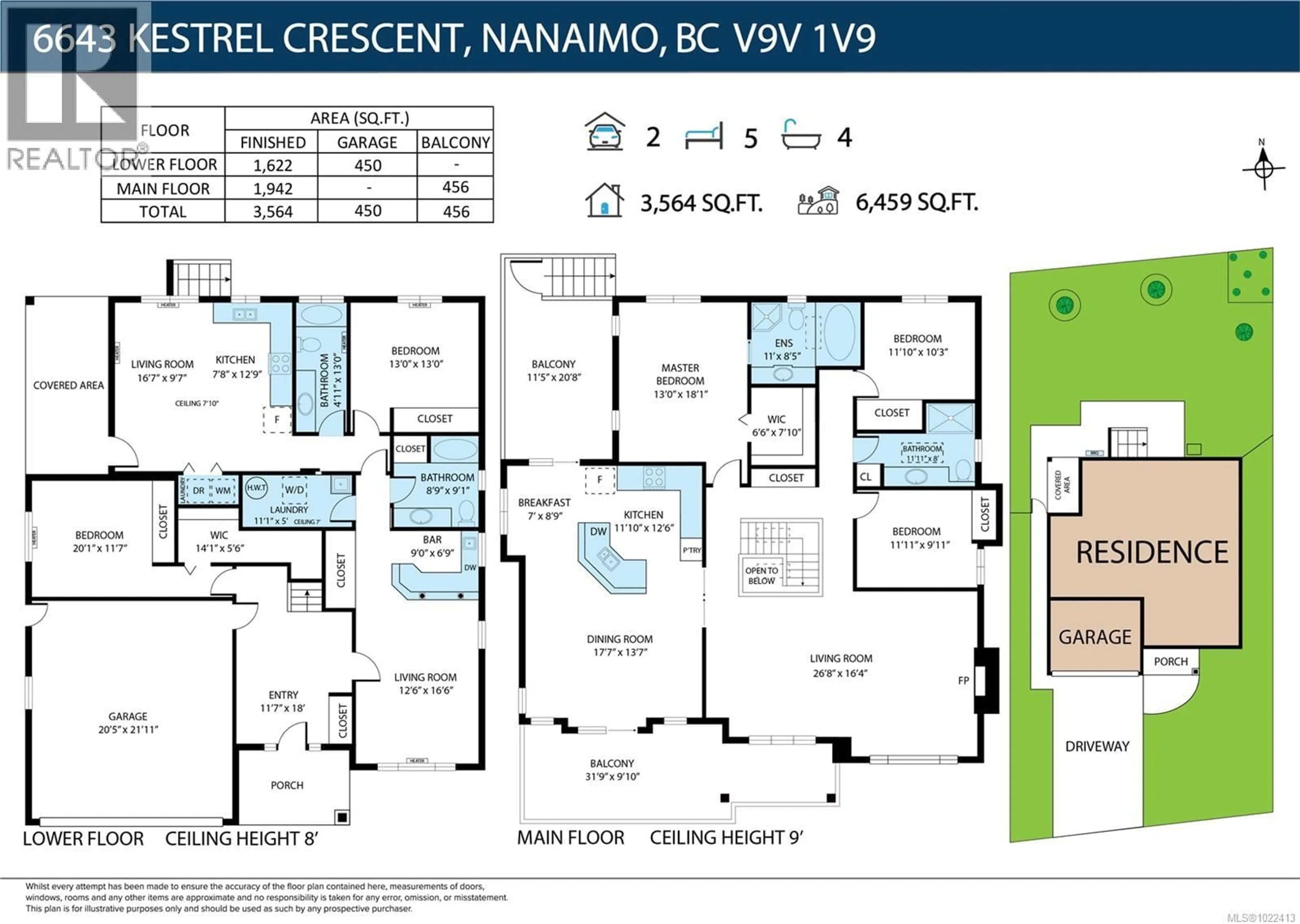 Floor plan for 6643 KESTREL CRESCENT, Nanaimo British Columbia V9V1V9