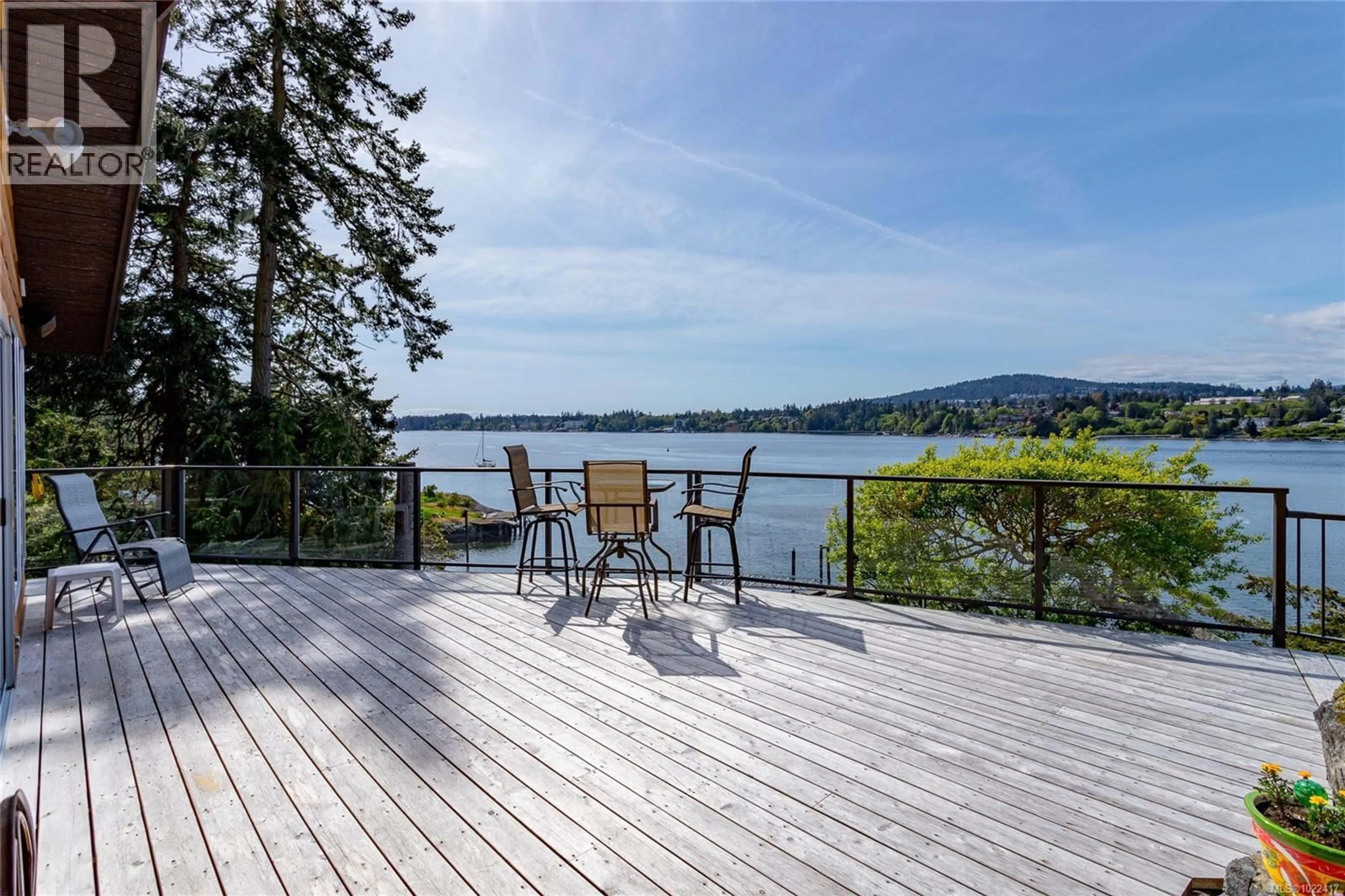 Patio, water/lake/river/ocean view for 6510 THORNETT ROAD, Sooke British Columbia V9Z1A5