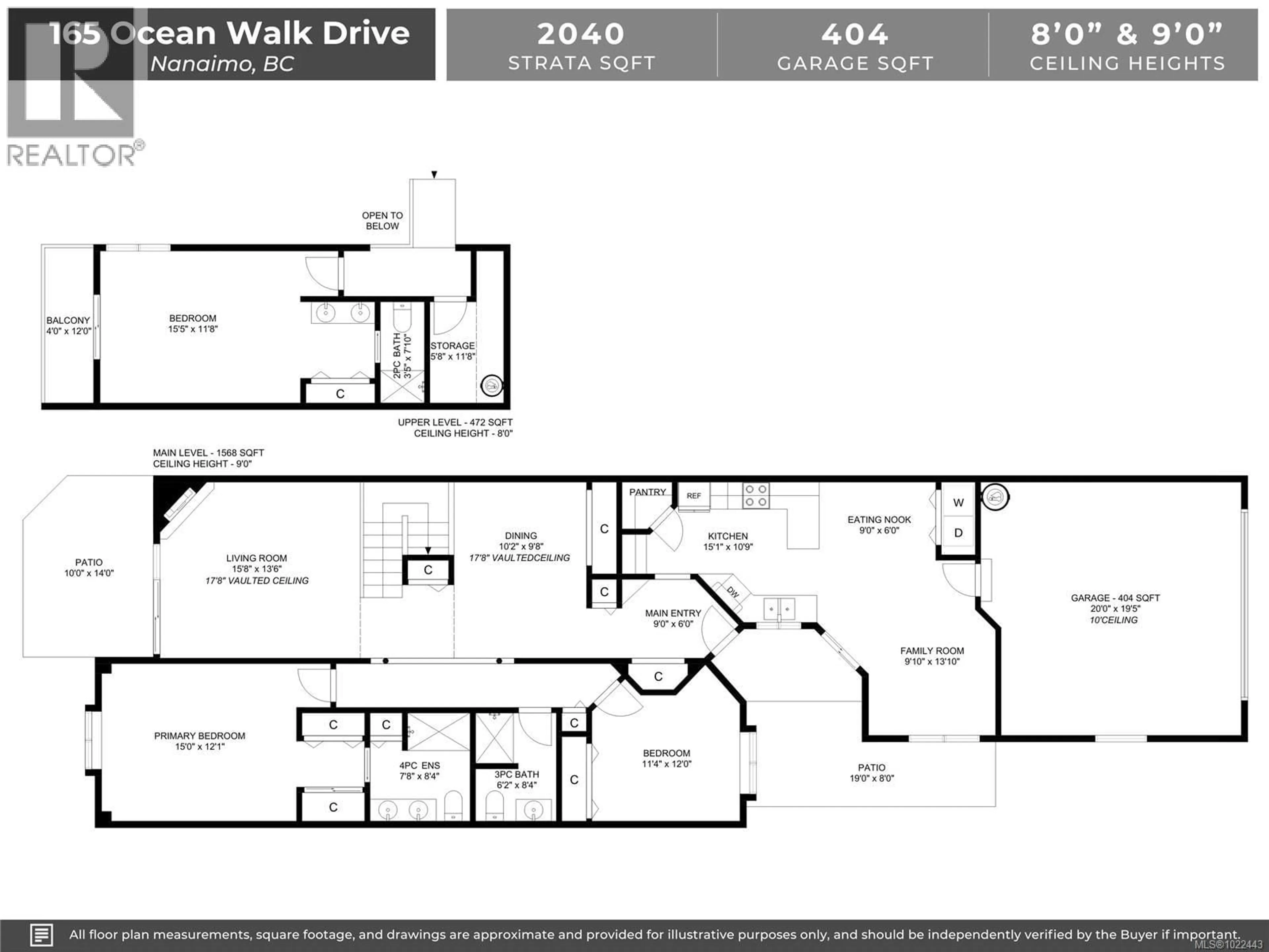 Floor plan for 165 OCEAN WALK DRIVE, Nanaimo British Columbia V9V1N2