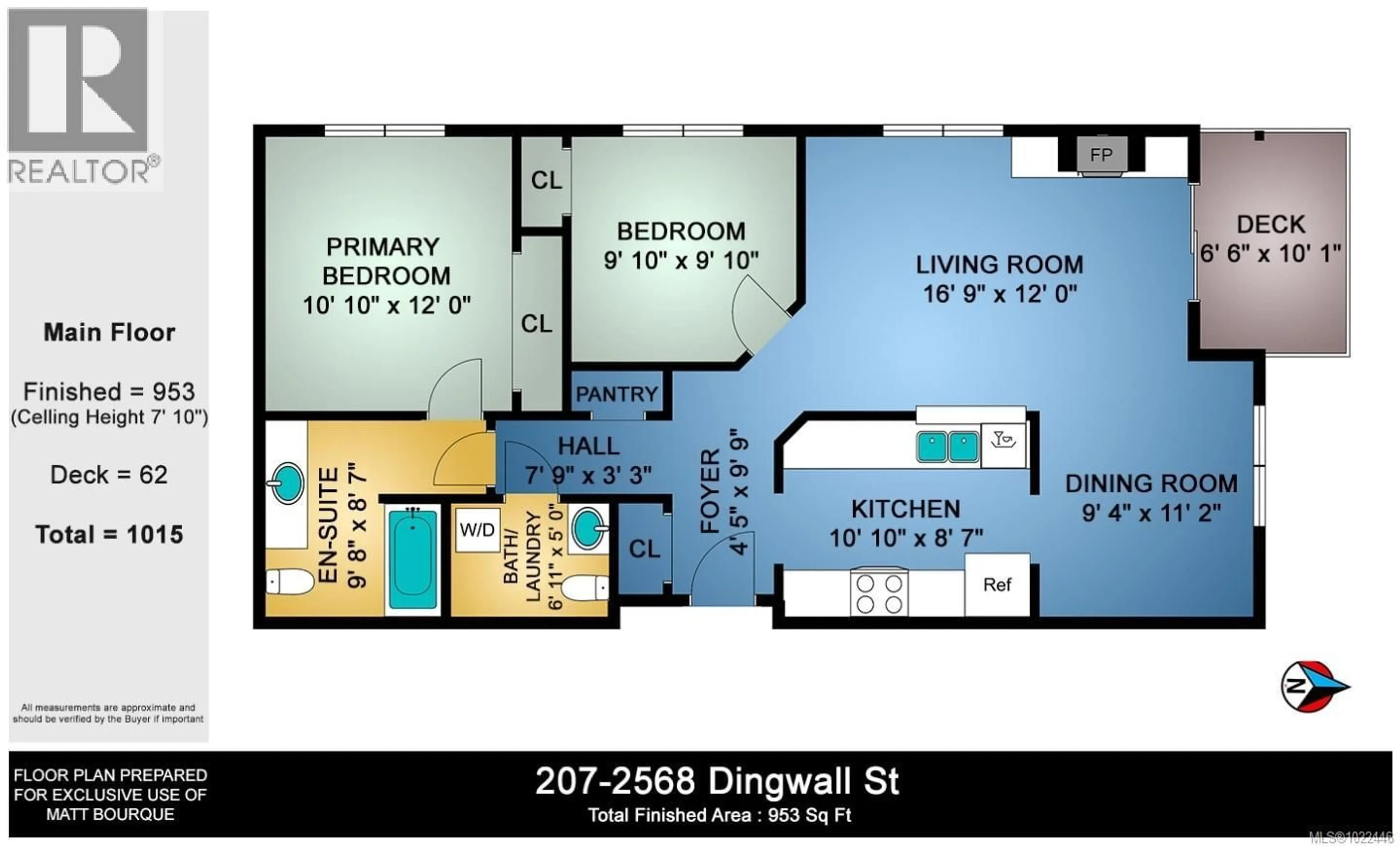 Floor plan for 207 - 2568 DINGWALL STREET, Duncan British Columbia V9L2Y9