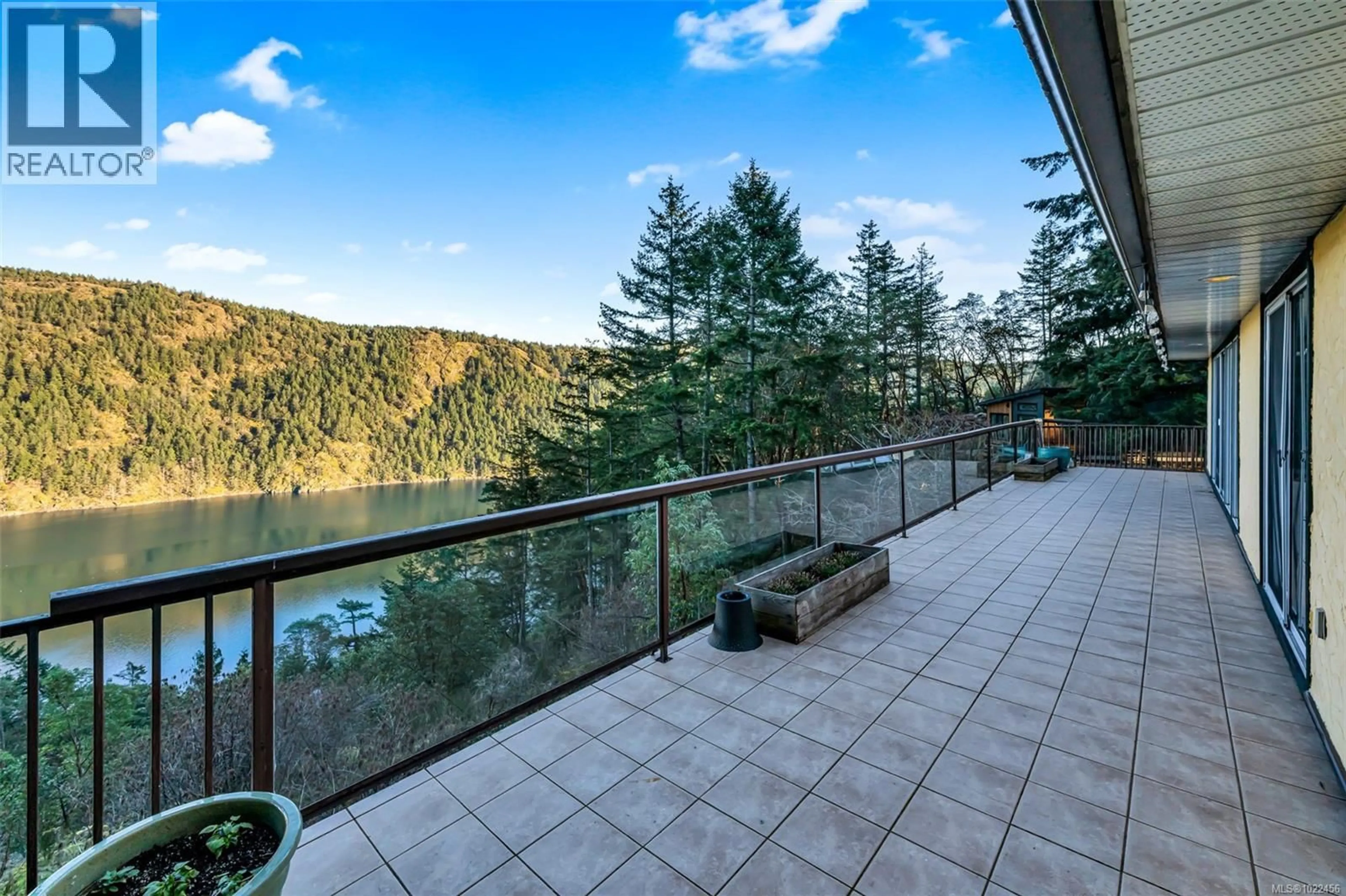 Patio, water/lake/river/ocean view for 4133 ROCKY MOUNTAIN ROAD, Malahat British Columbia V0R2L0