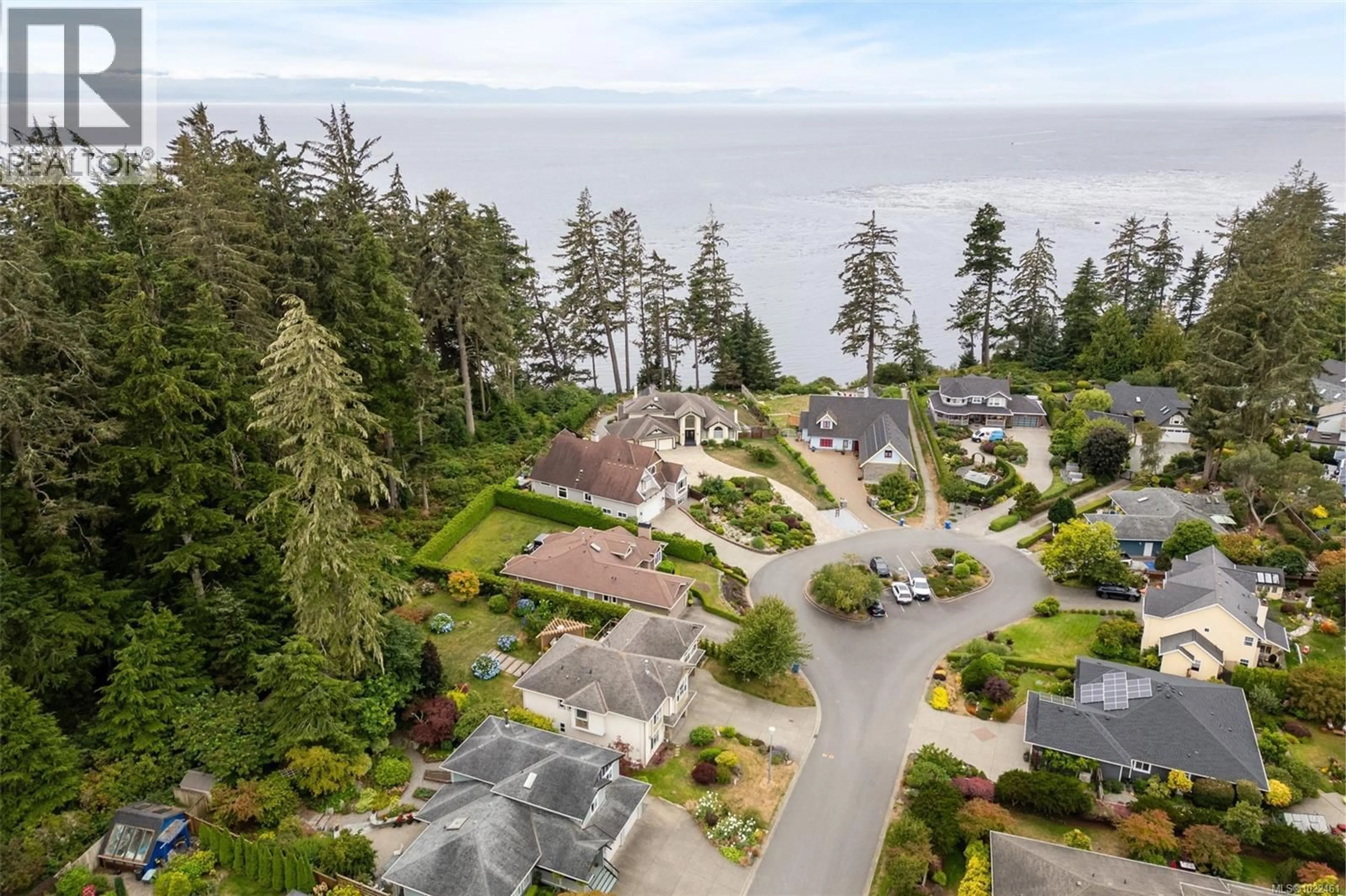 A pic from outside/outdoor area/front of a property/back of a property/a pic from drone, water/lake/river/ocean view for 7209 AUSTINS PLACE, Sooke British Columbia V9Z1A8