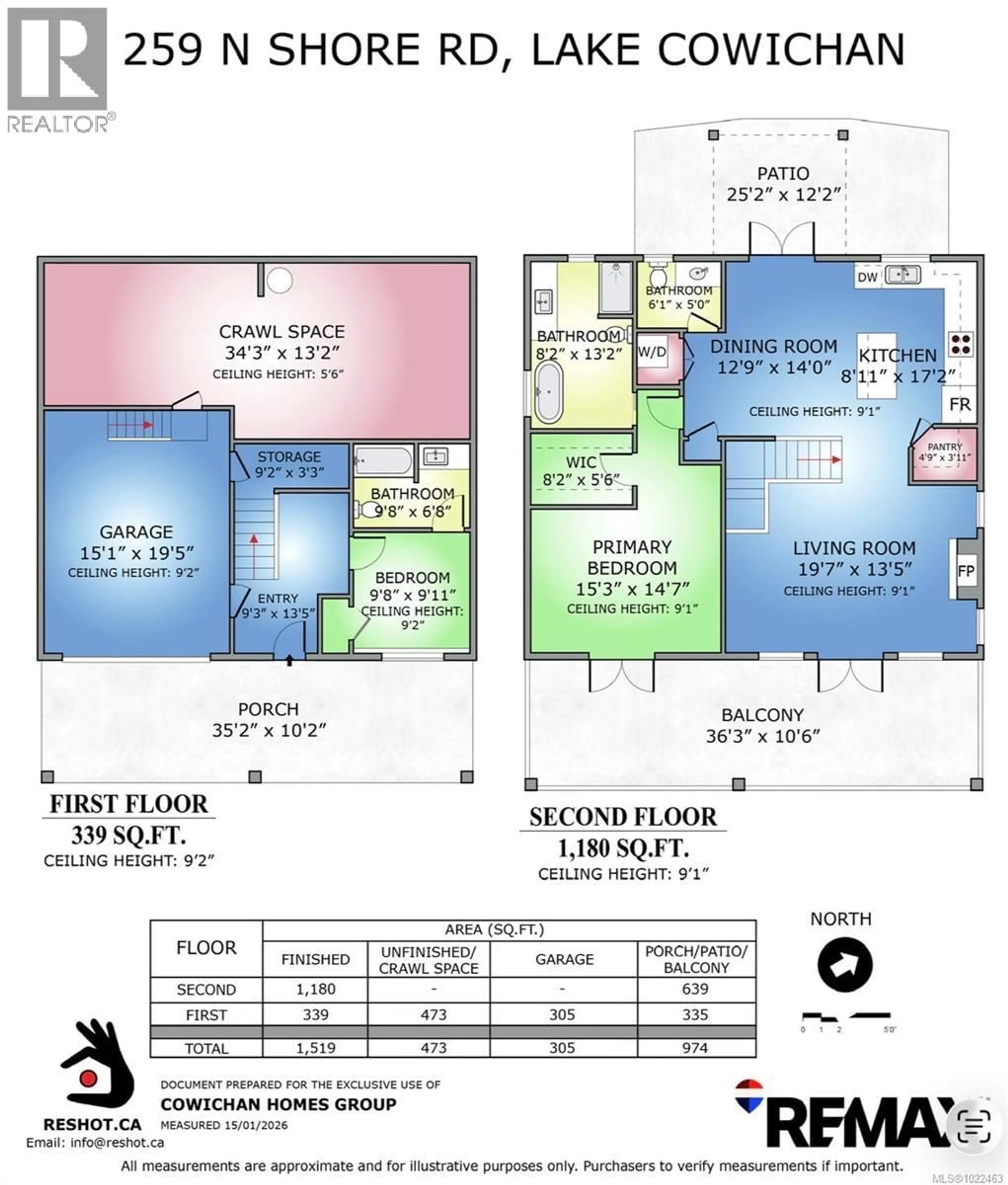 Floor plan for 259 NORTH SHORE ROAD, Lake Cowichan British Columbia V0R2G0