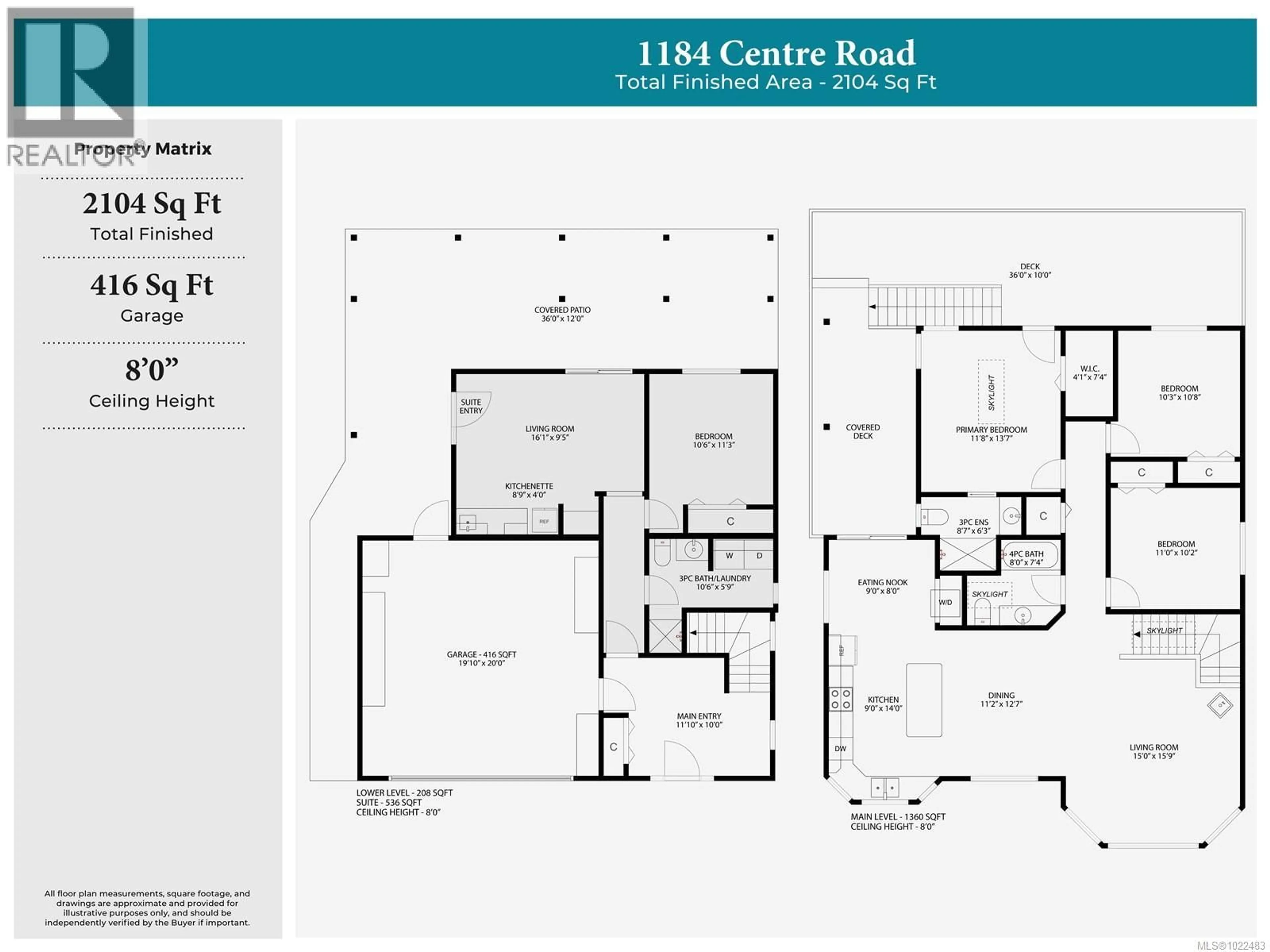 Floor plan for 1184 CENTRE ROAD, Qualicum Beach British Columbia V9K2G8