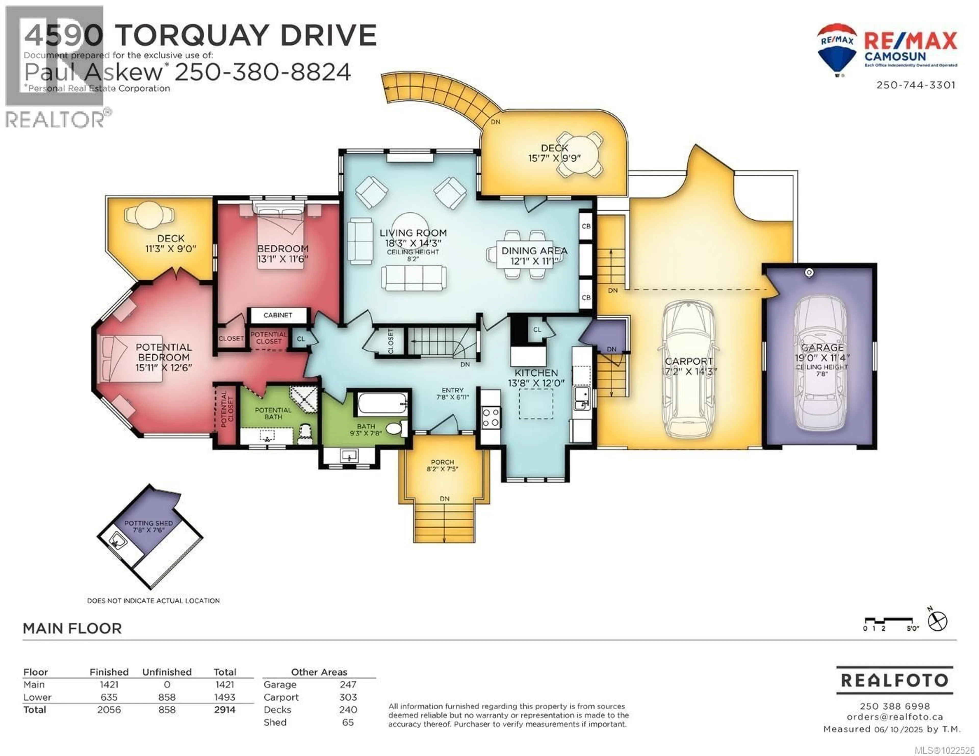 Floor plan for 4590 TORQUAY DRIVE, Saanich British Columbia V8N3L7